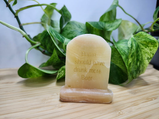 ORANGE CALCITE  TOMBSTONE