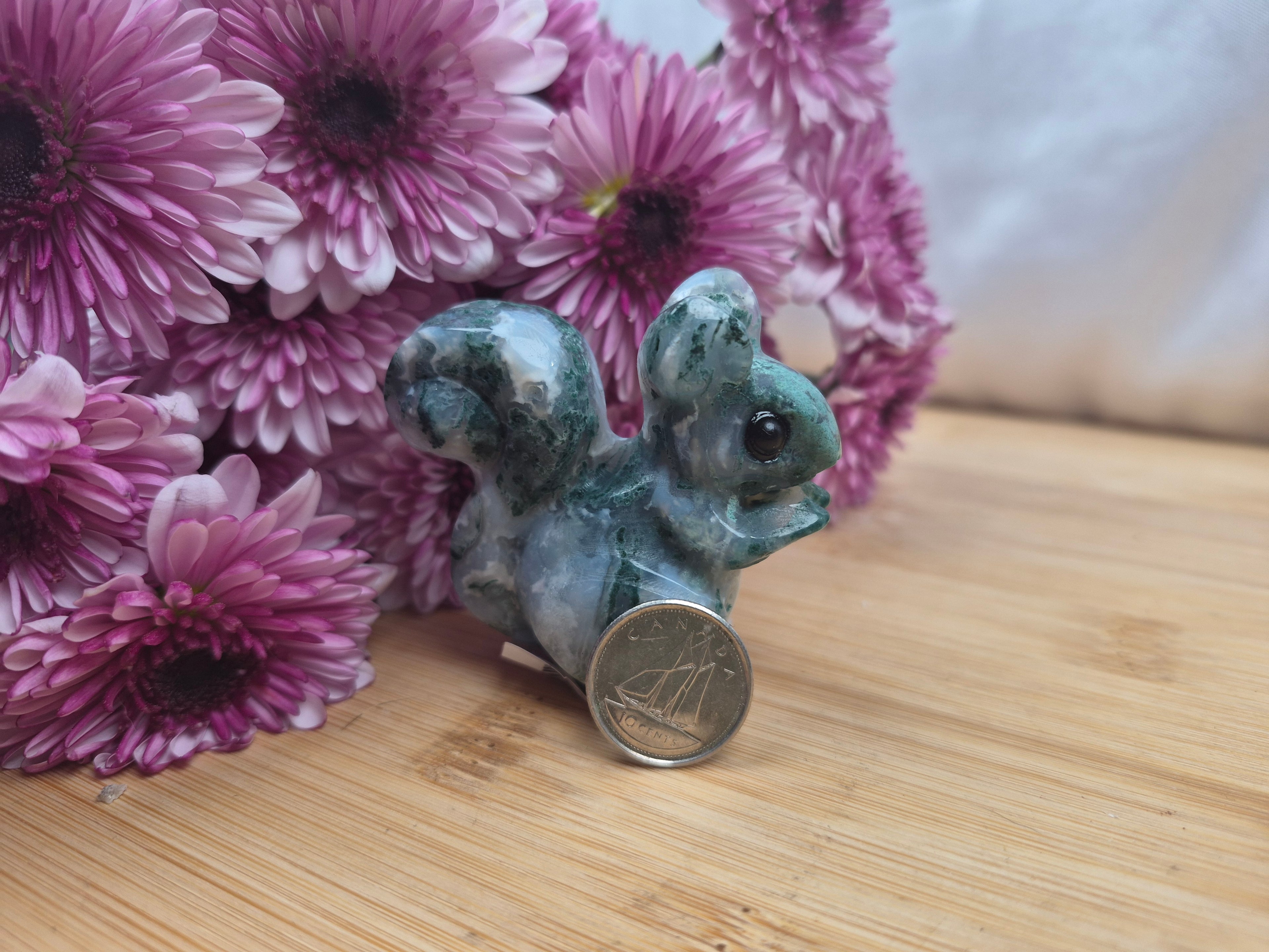MOSS AGATE SQUIRREL