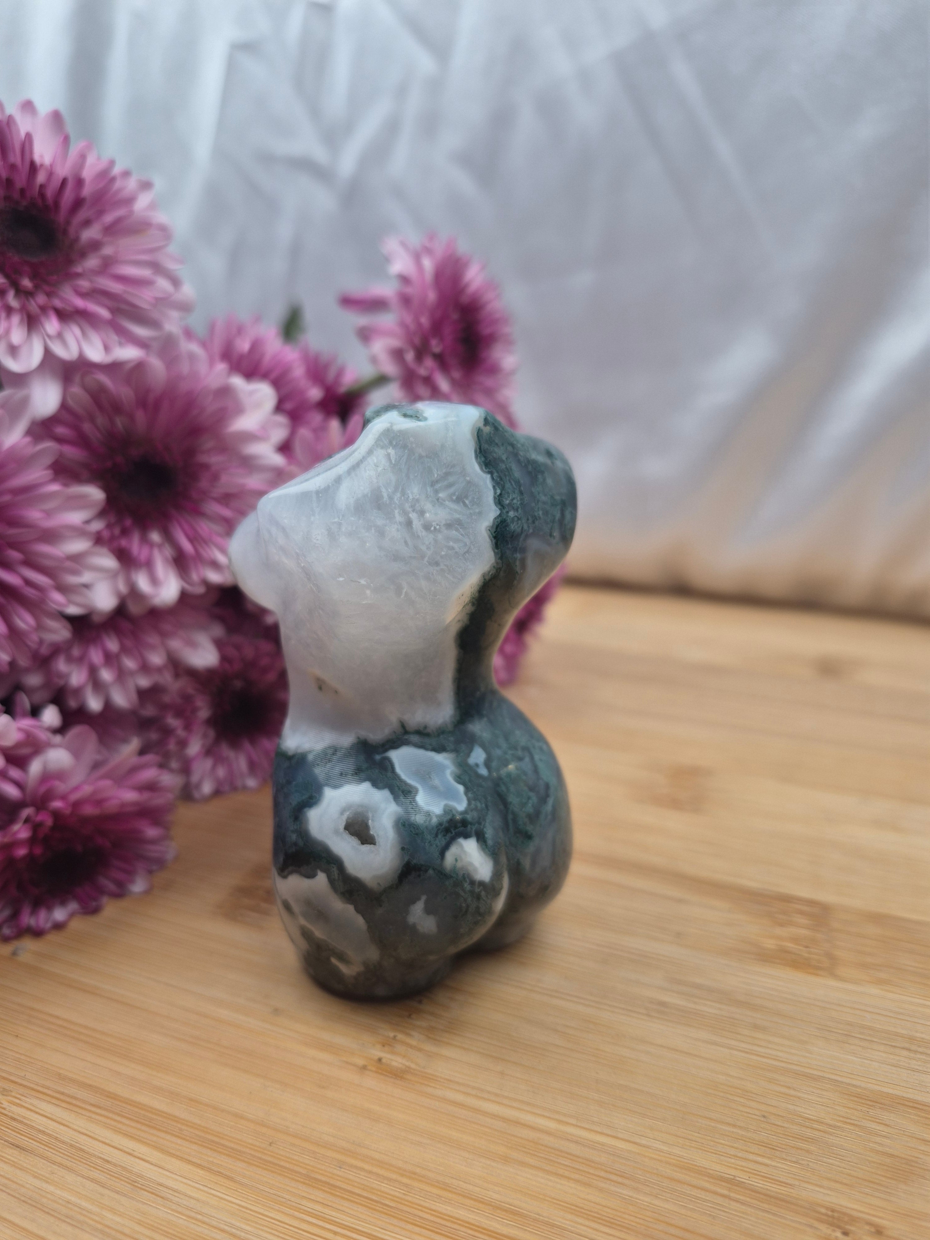 MOSS AGATE GODDESS BODY