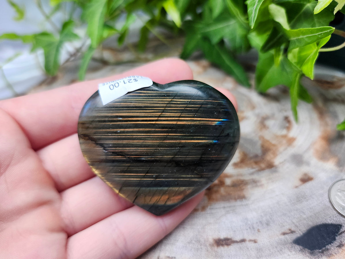 LABRADORITE HEART