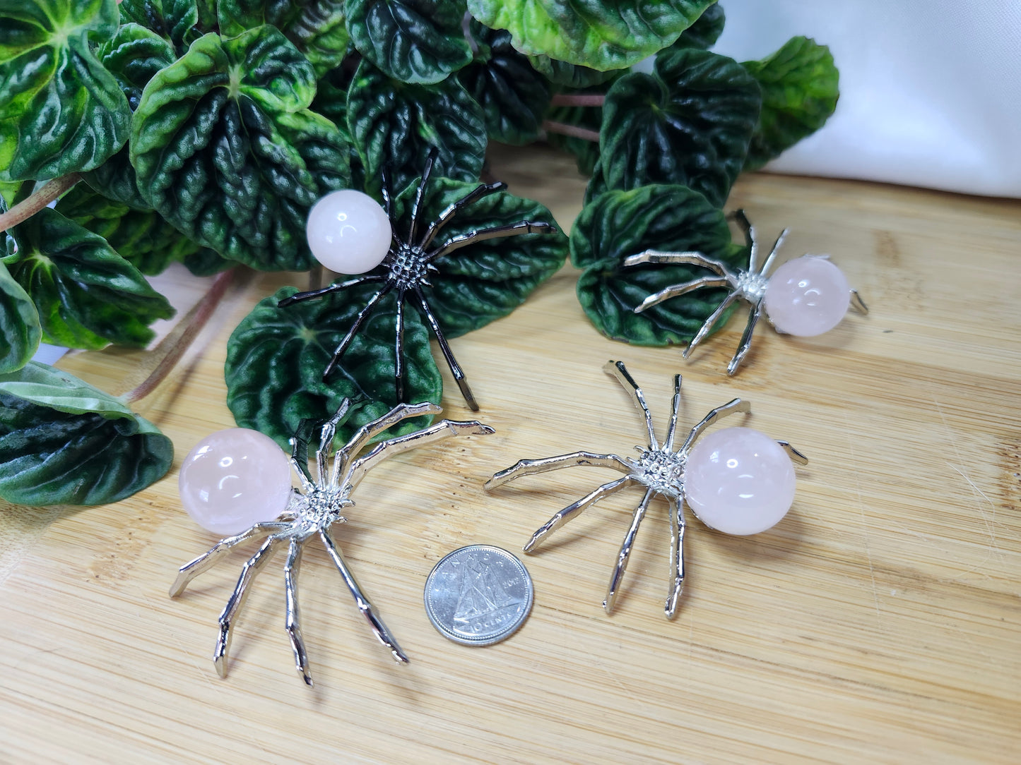 ROSE QUARTZ SPIDER