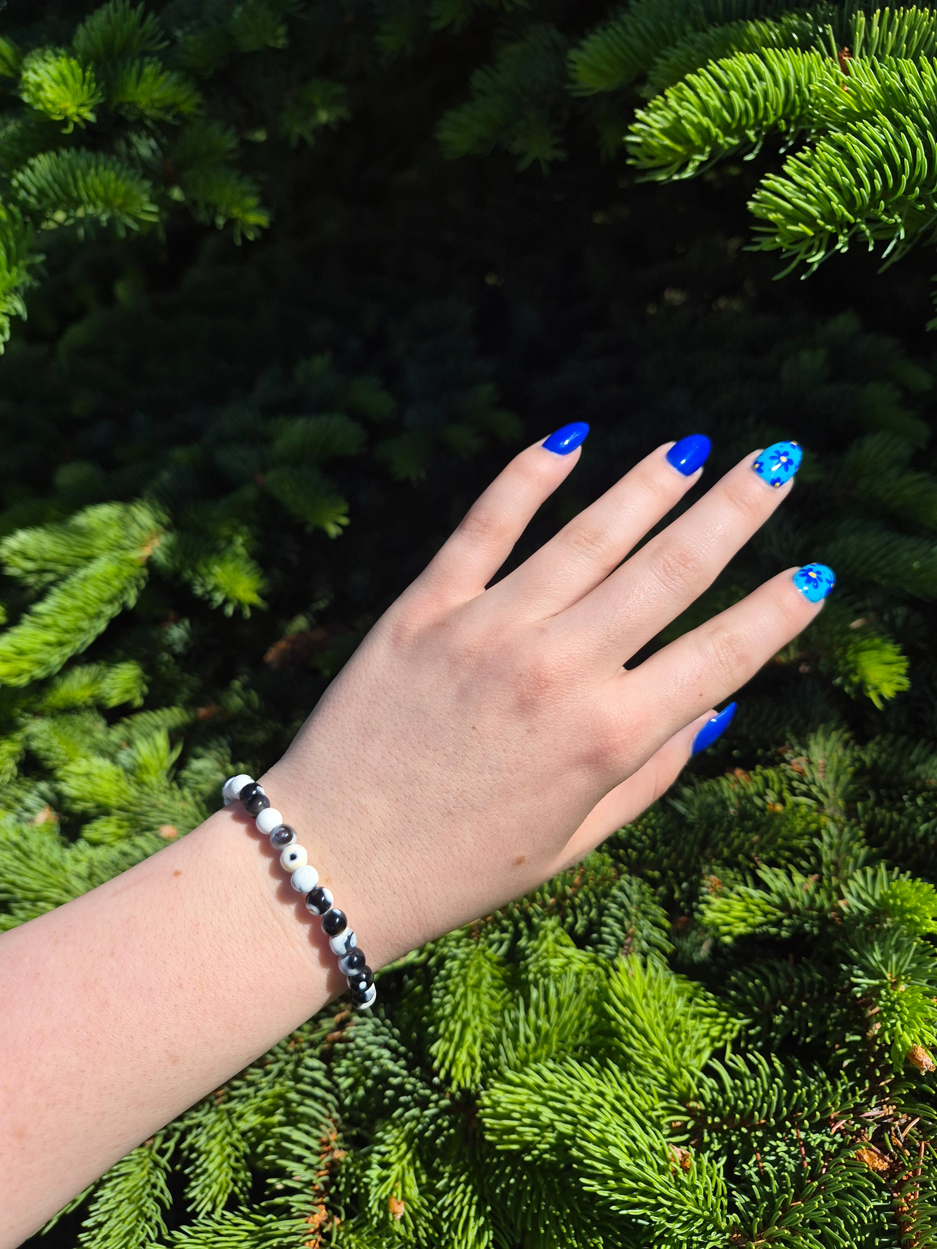 6MM ORCA AGATE BRACELET