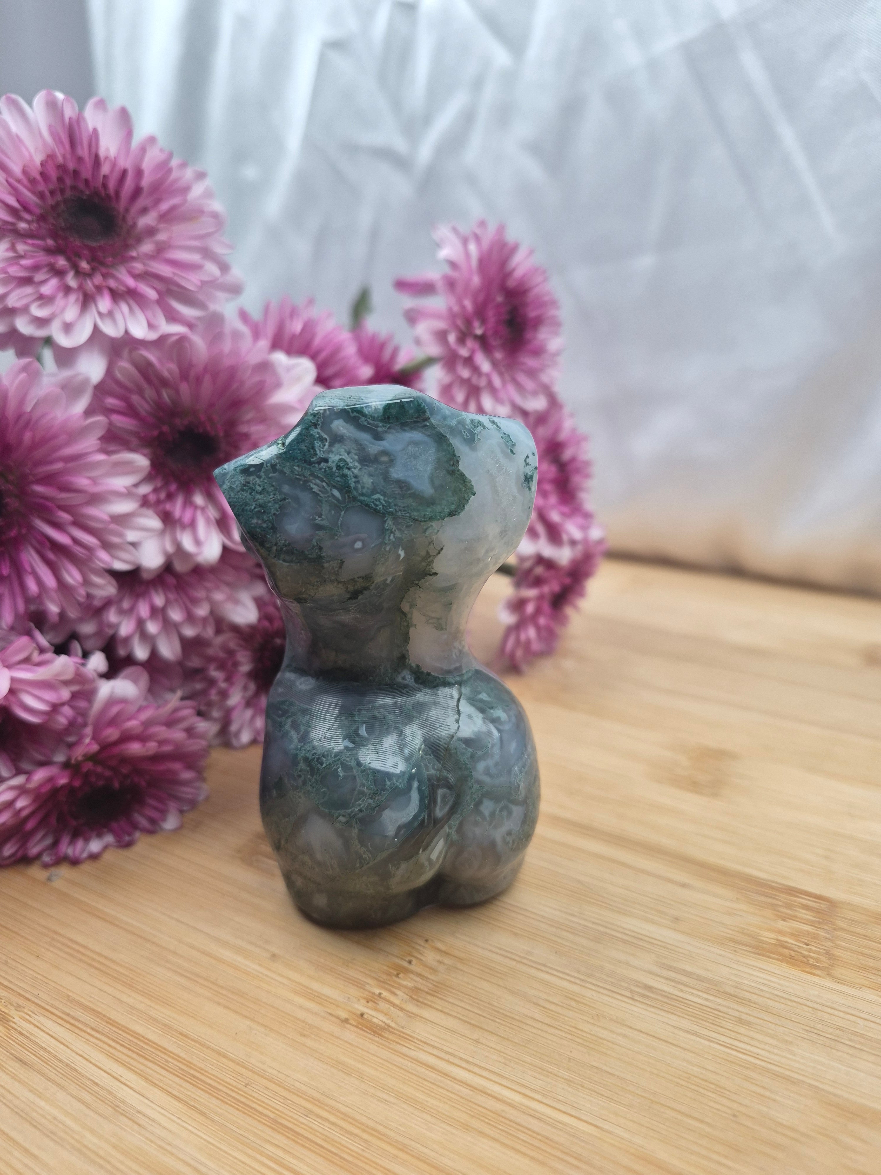 MOSS AGATE GODDESS BODY