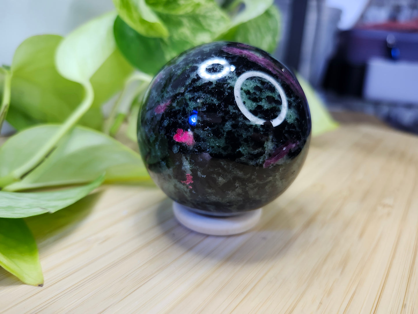 RUBY ZOISITE SPHERE