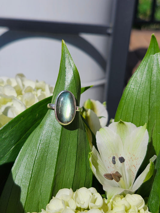 S7.75 LABRADORITE .925 STERLING SILVER