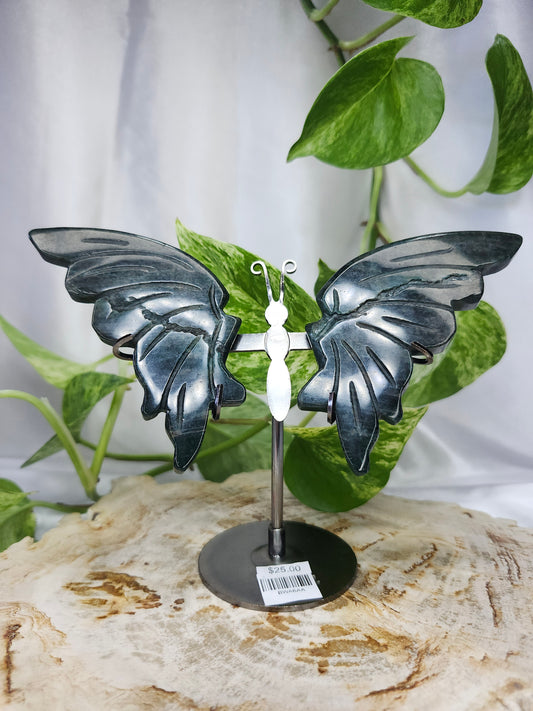 BLUE APATITE BUTTERFLY WINGS