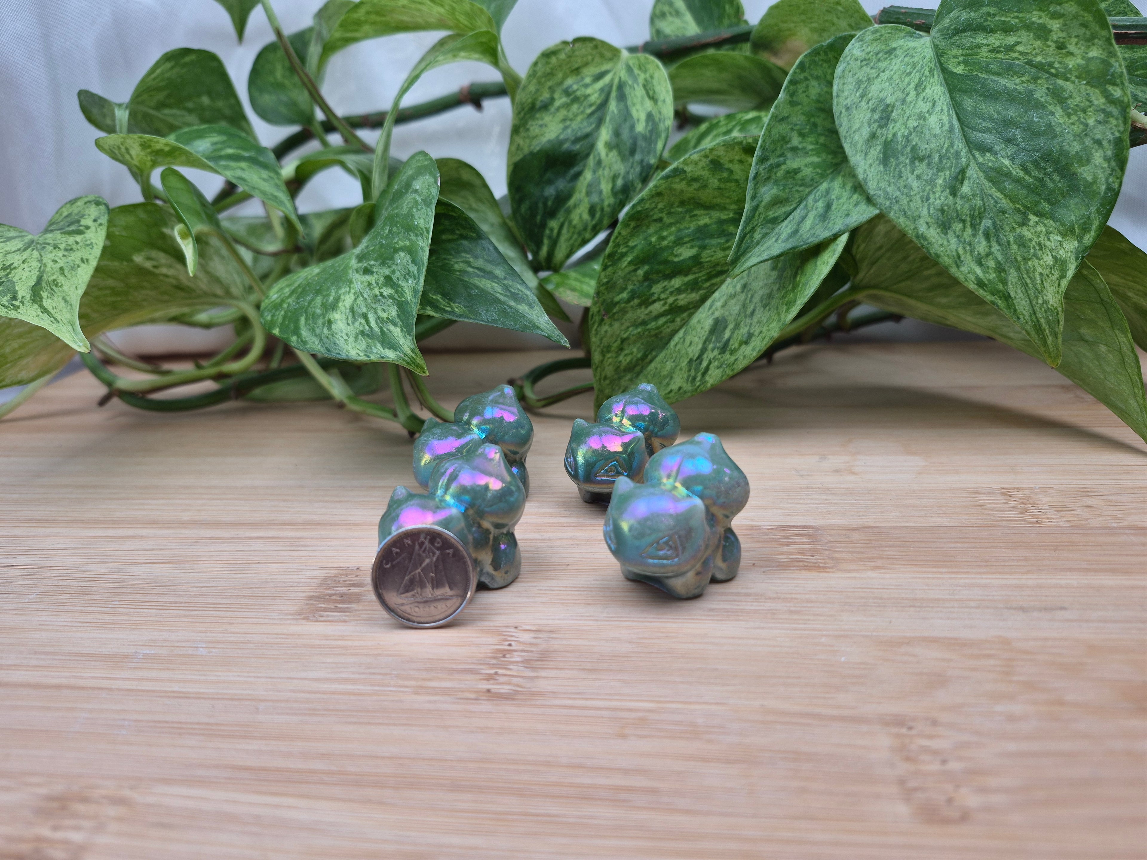 AURA GREEN AVENTURINE BULBASAUR