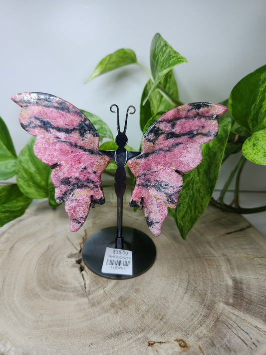 RHODONITE BUTTERFLY WINGS