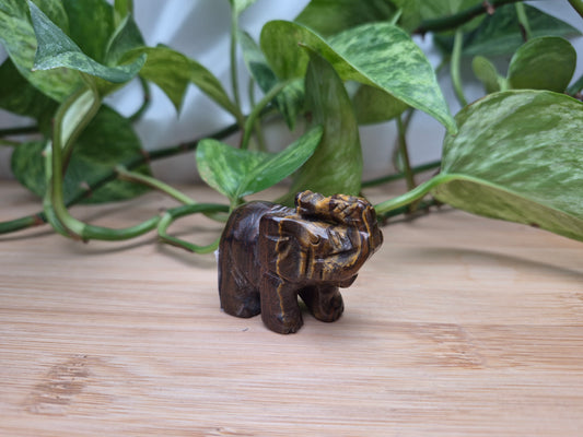 TIGERS EYE ELEPHANT