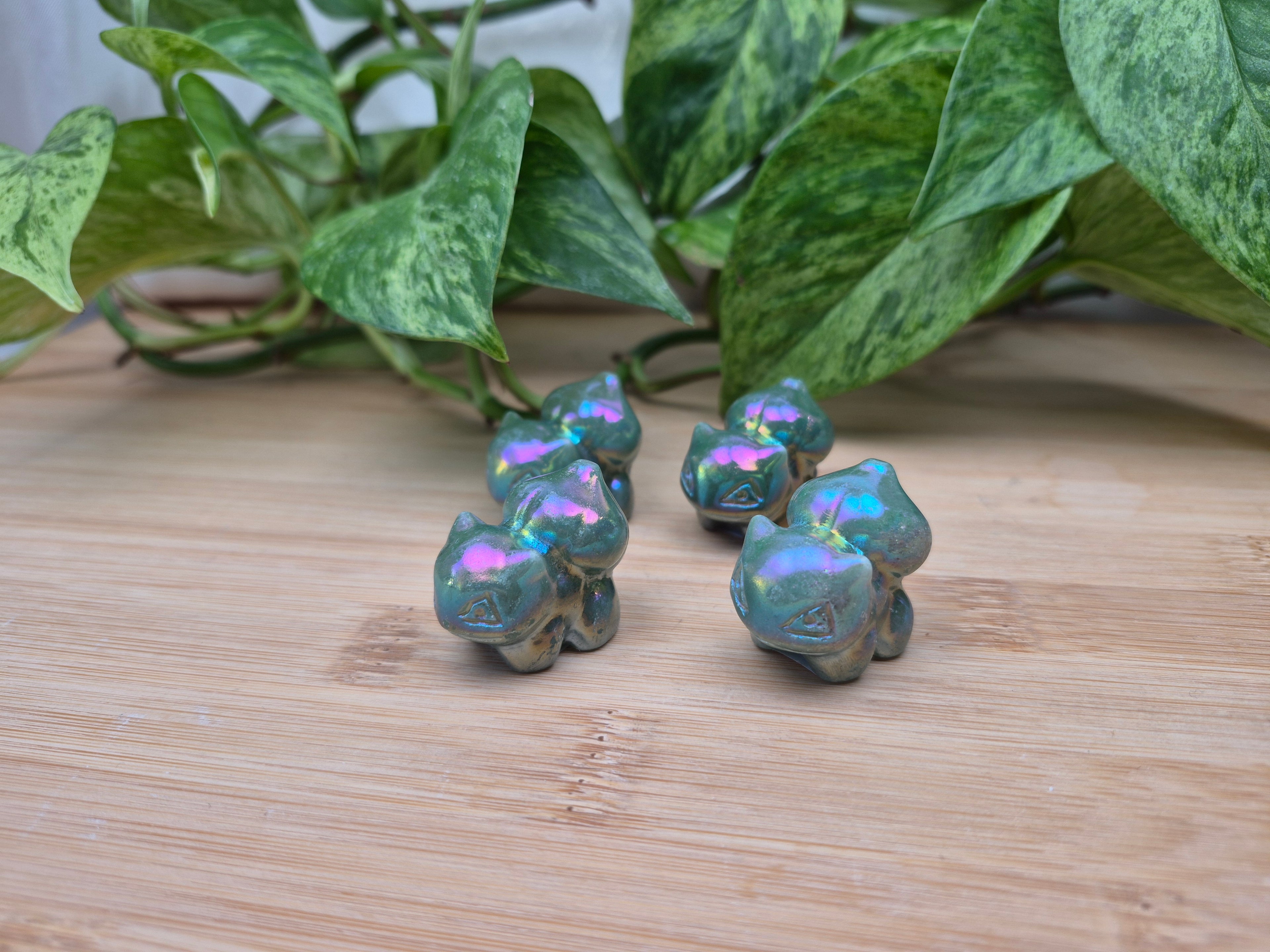AURA GREEN AVENTURINE BULBASAUR