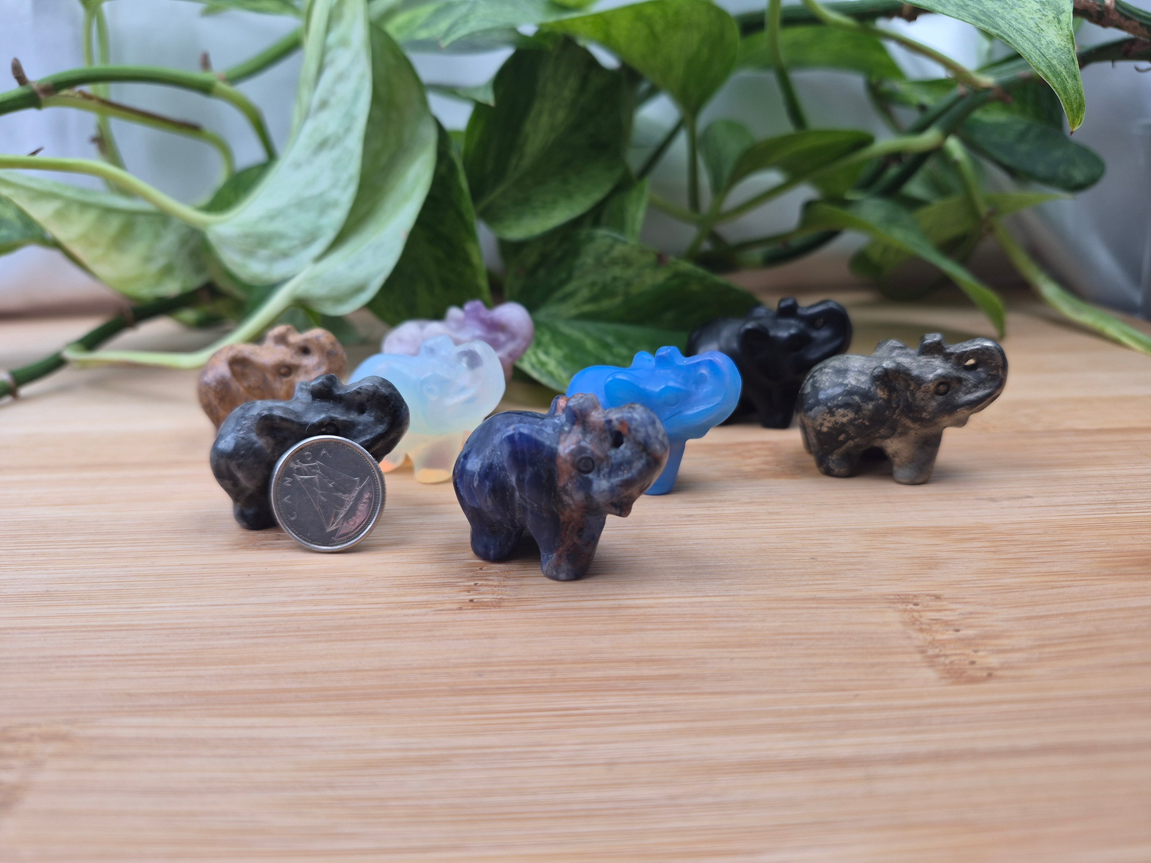 MIXED CRYSTAL ELEPHANT SM