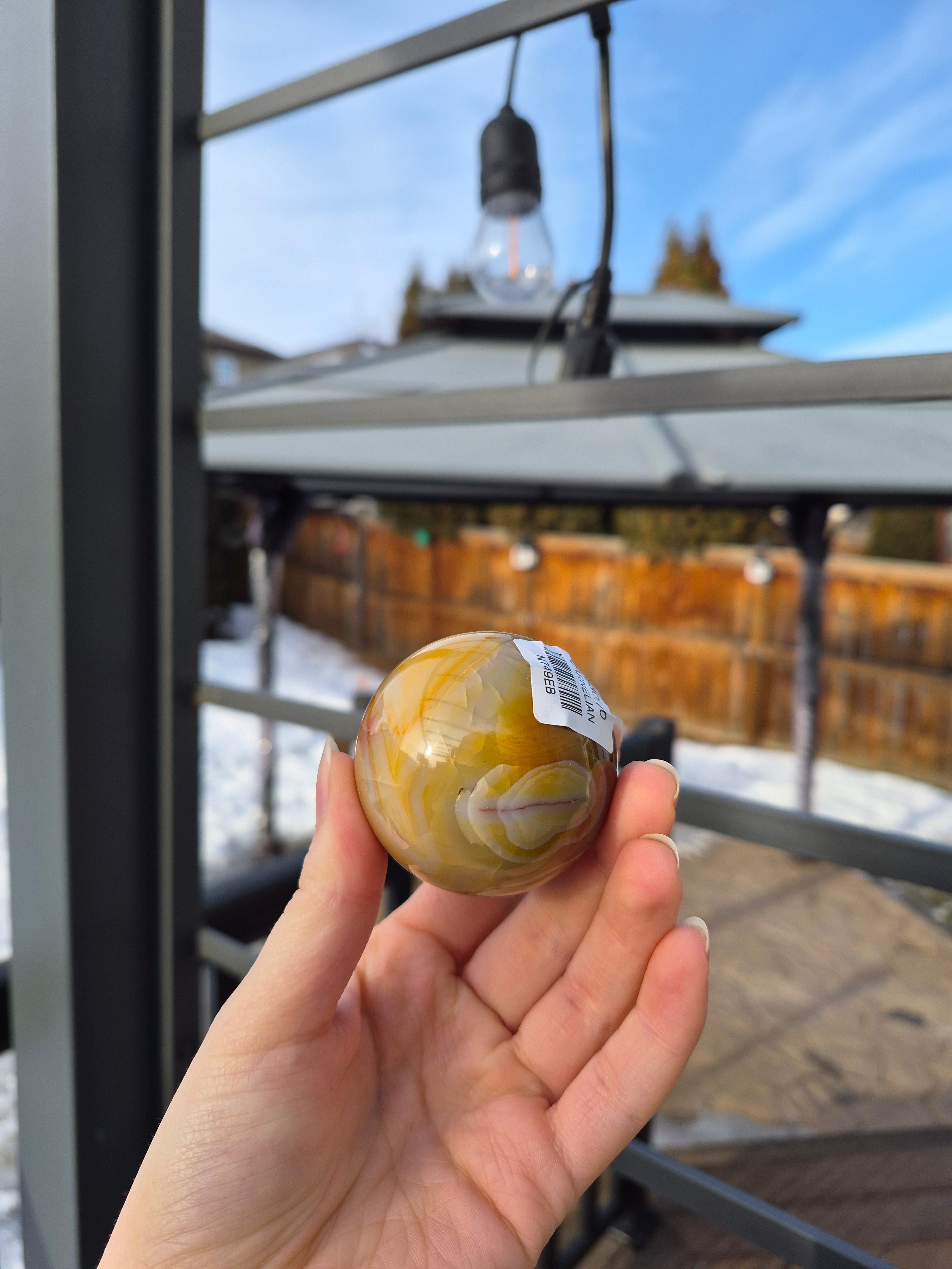 CARNELIAN AGATE SPHERE