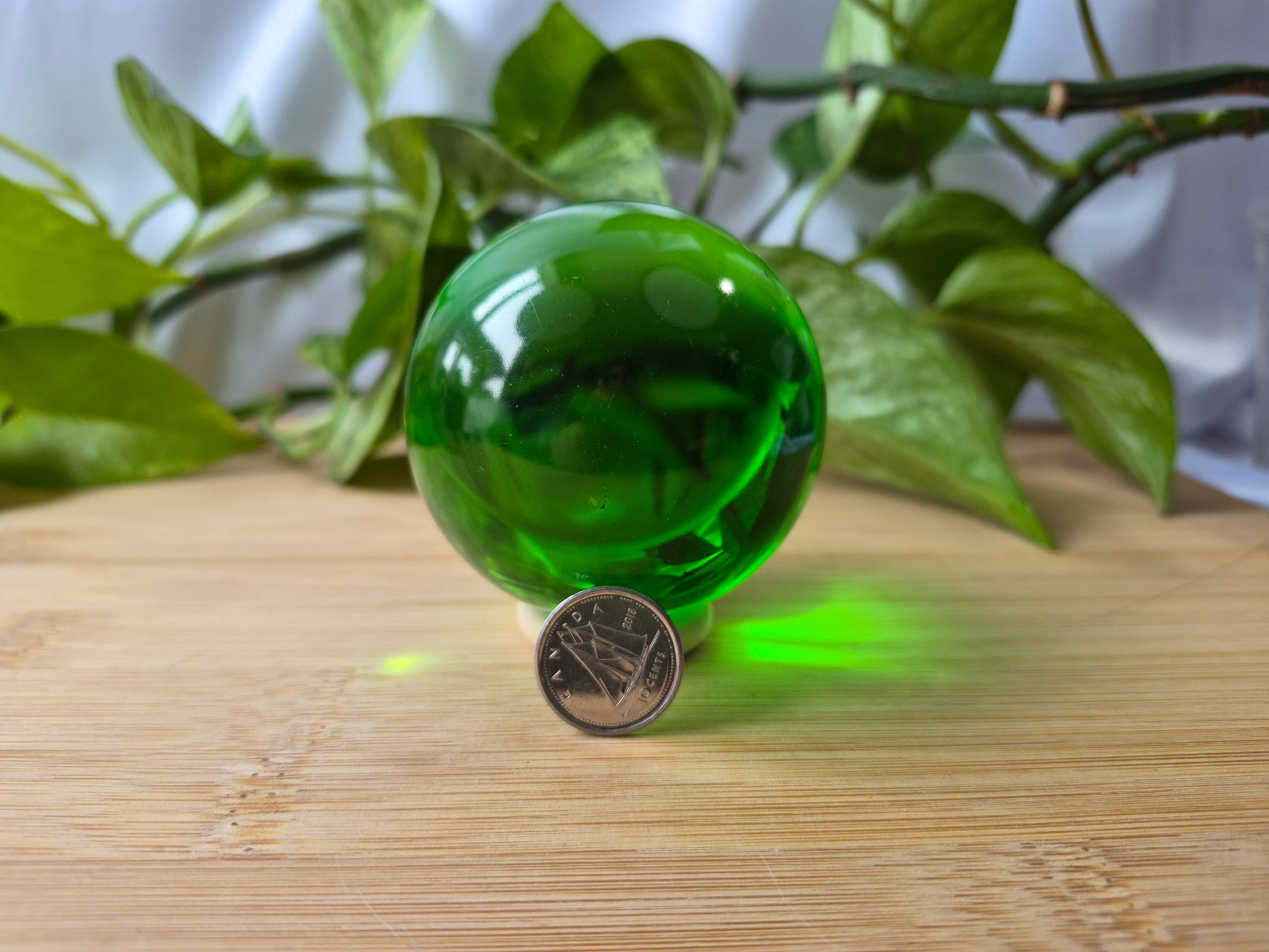 GREEN GLASS SPHERE