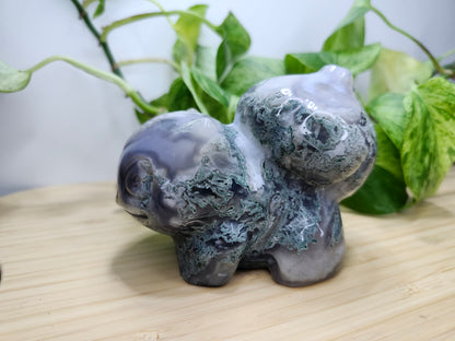 MOSS AGATE XL BULBASAUR (B)