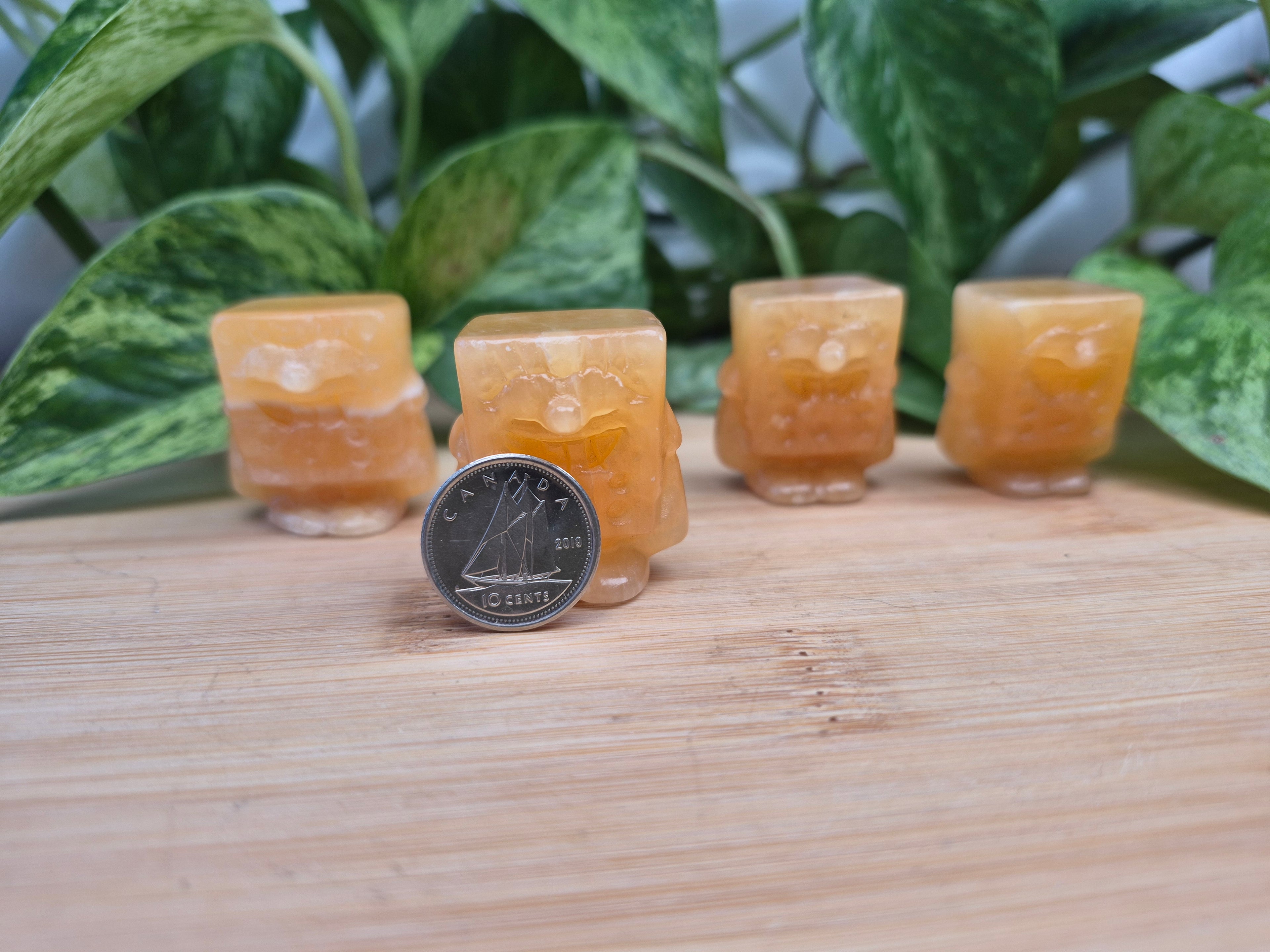 ORANGE CALCITE SPONGEBOB