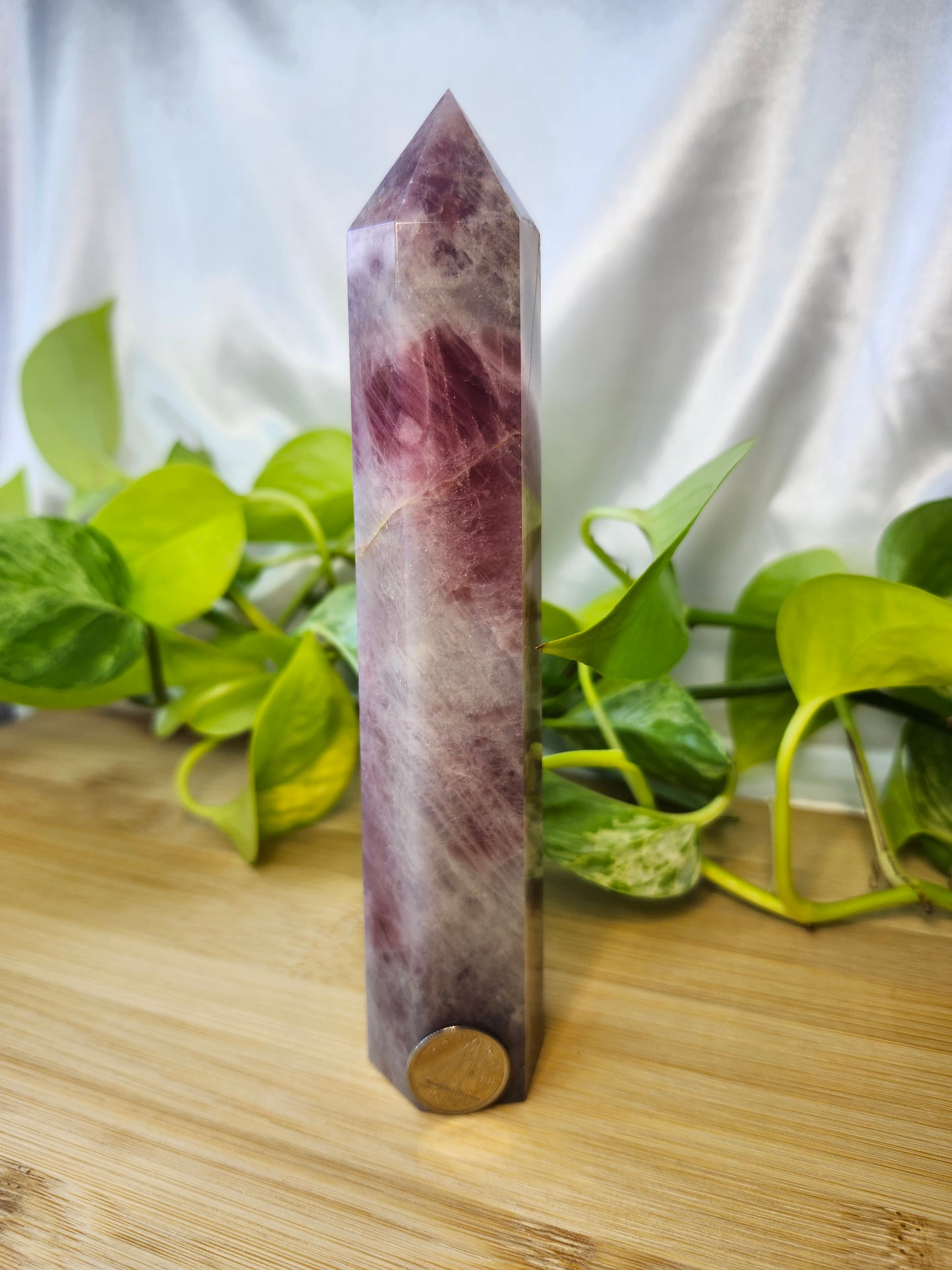 LAVENDER ROSE QUARTZ TOWER