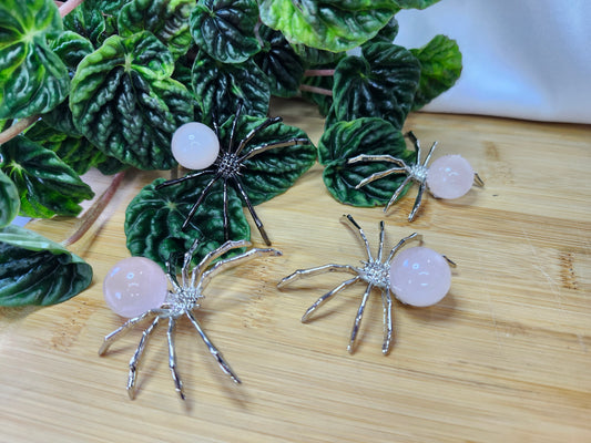 ROSE QUARTZ SPIDER