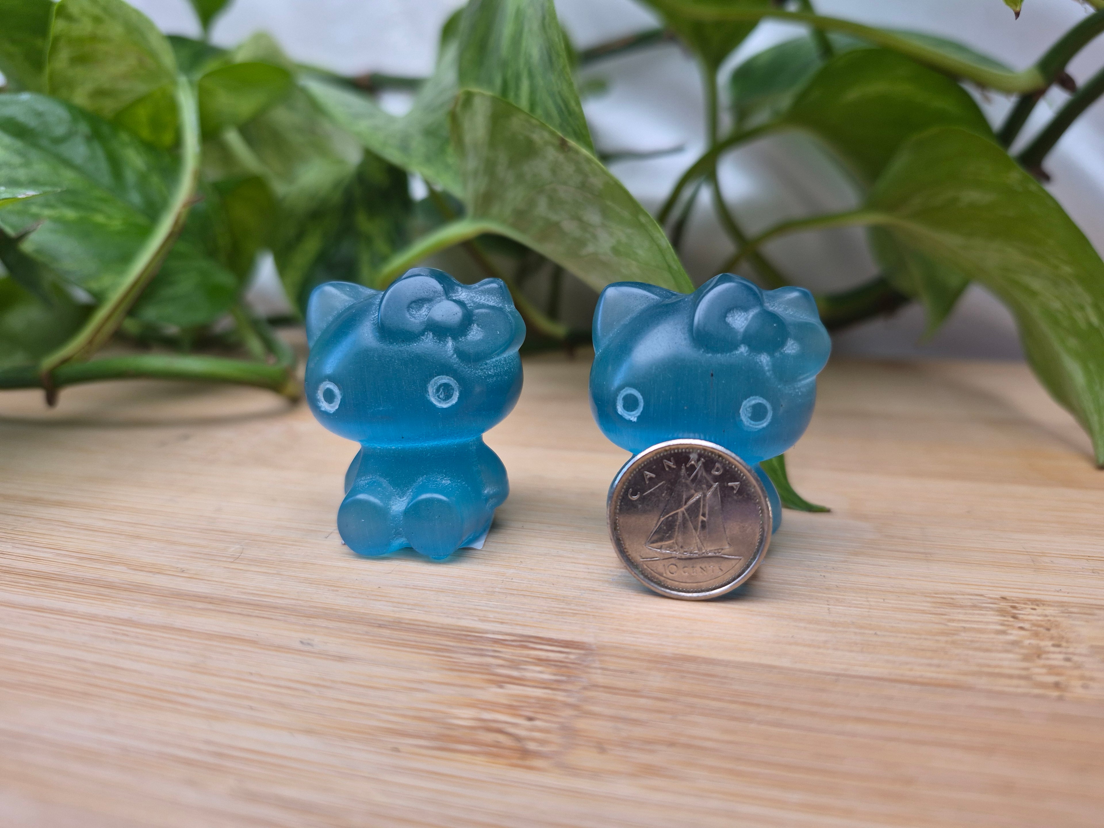 BLUE CATS EYE HELLO KITTY