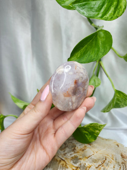 FLOWER AGATE PALM STONE