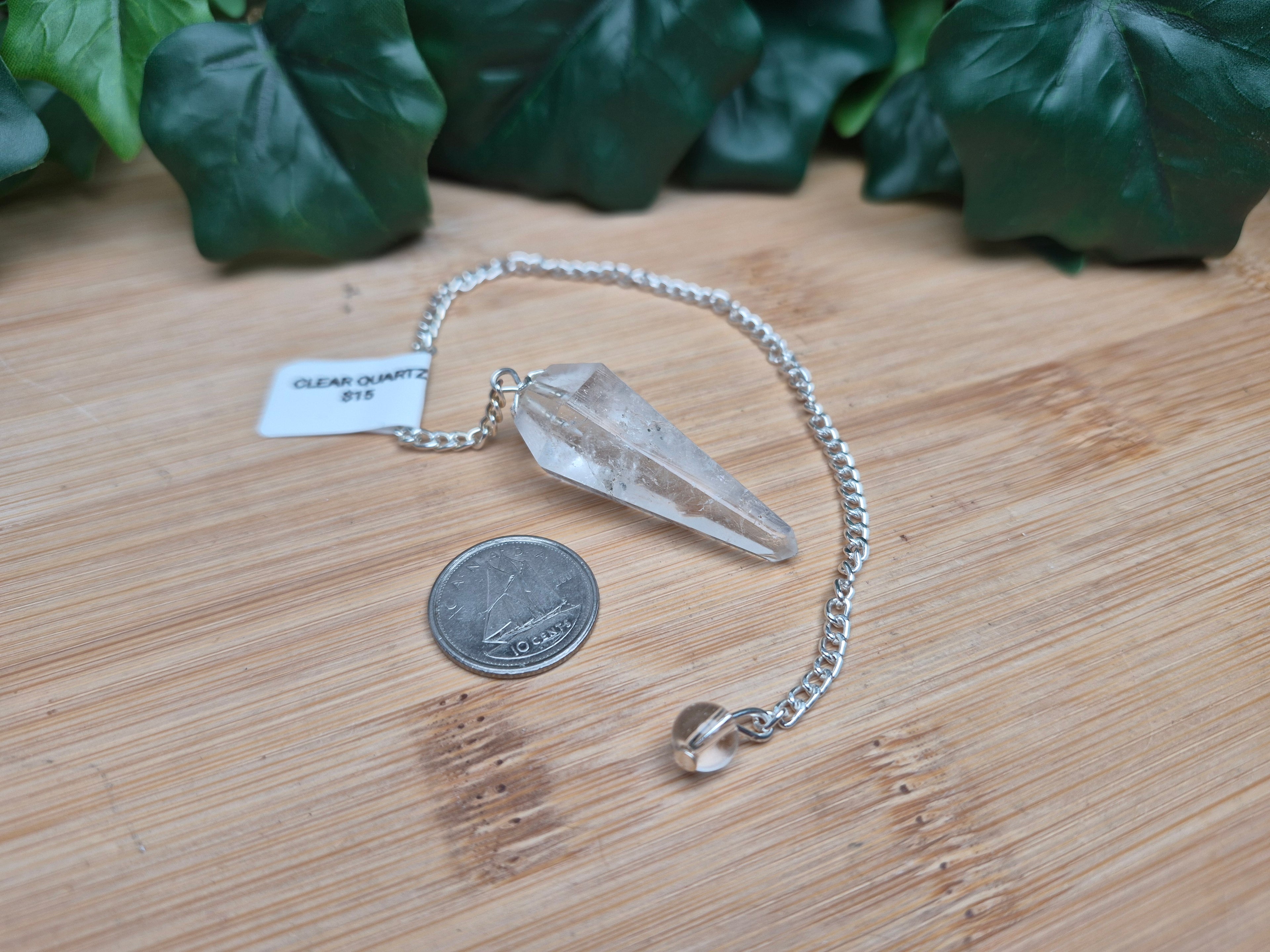 CLEAR QUARTZ PENDULUM