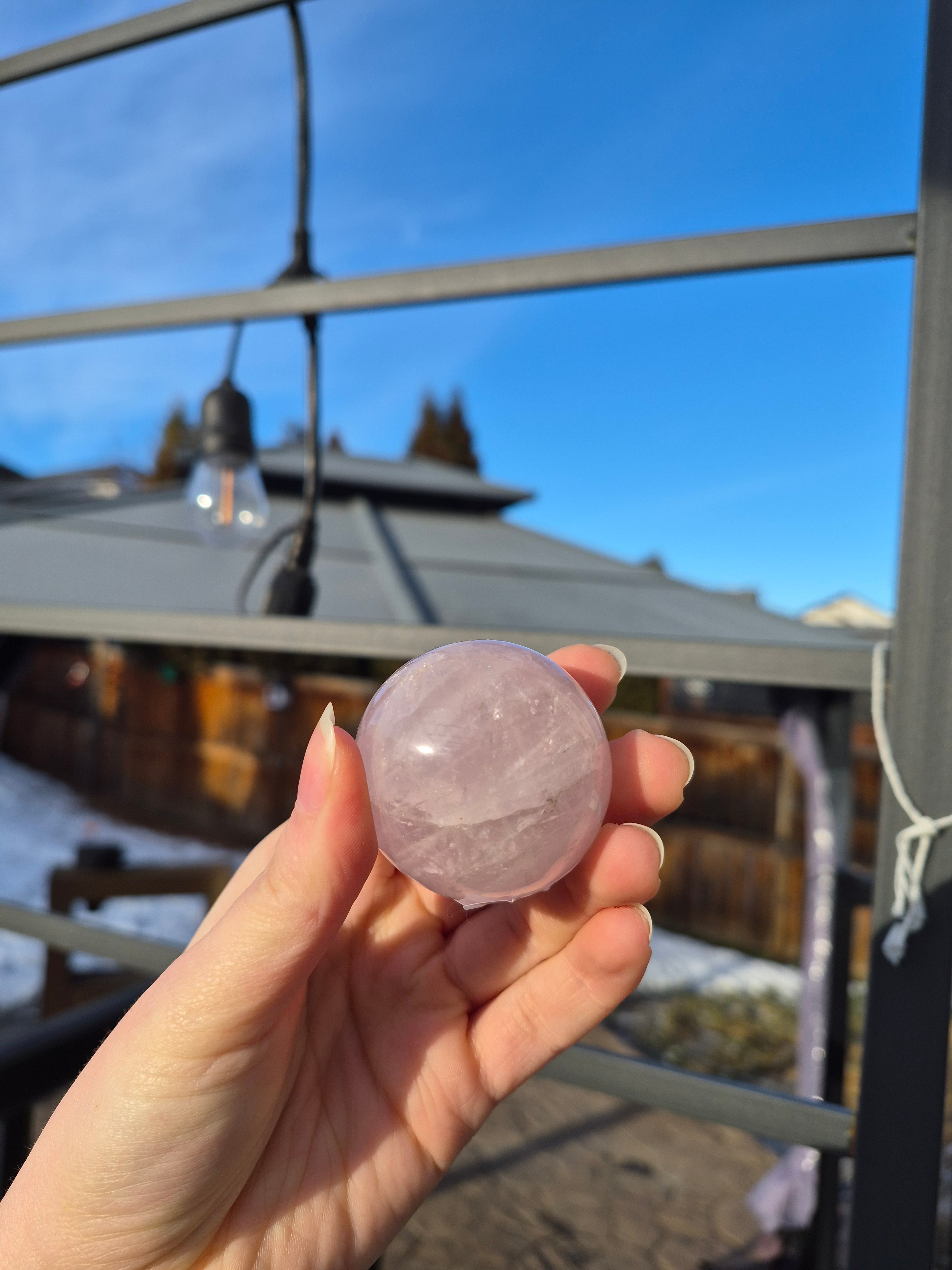 ROSE QUARTZ SPHERE