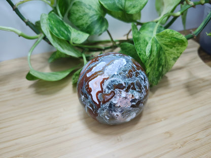 RED MOSS AGATE SPHERE