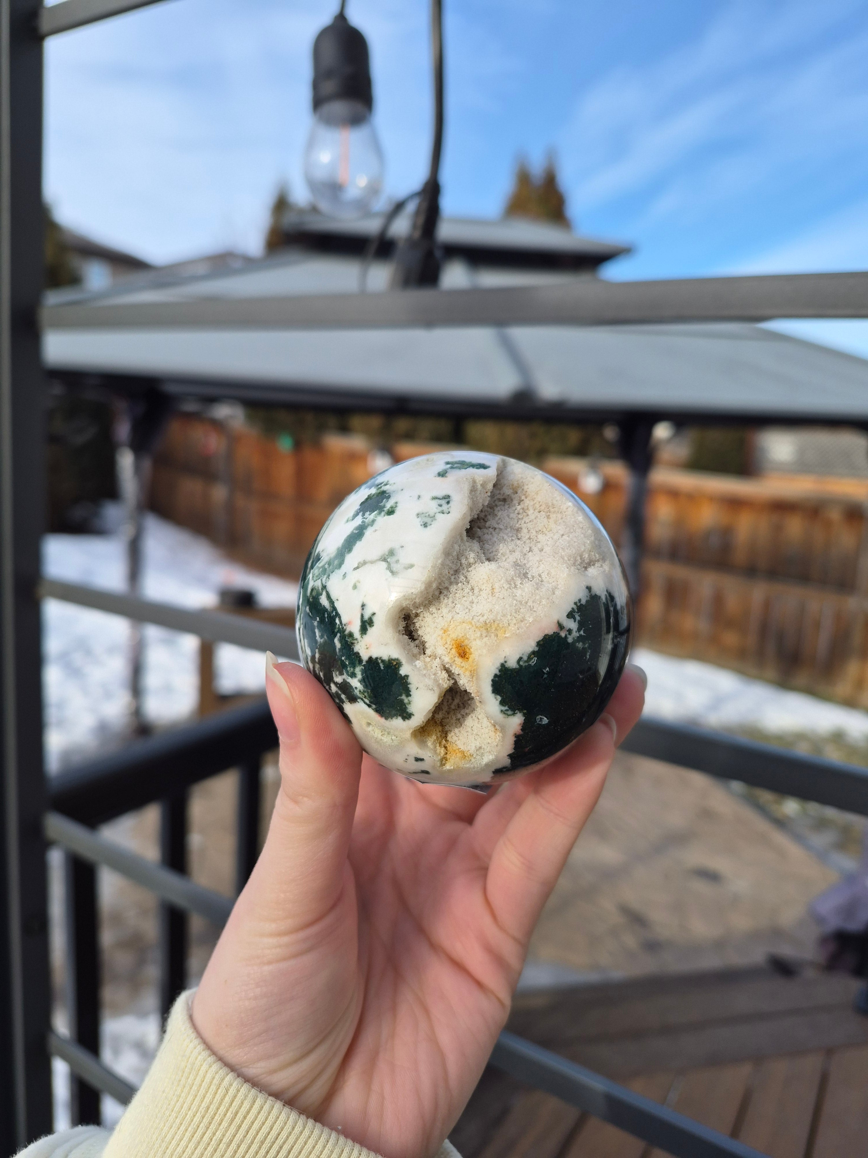 TREE AGATE SPHERE