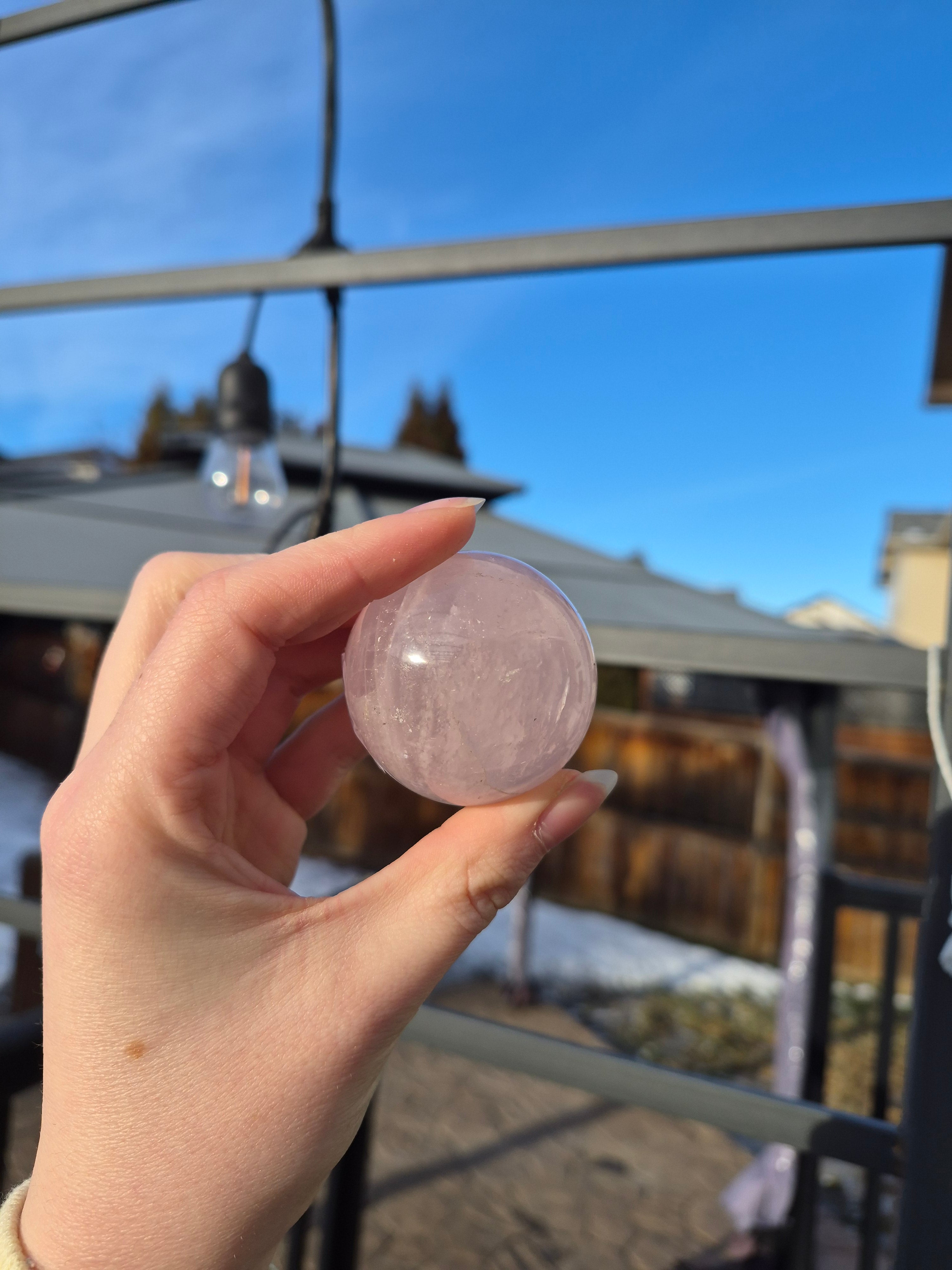 ROSE QUARTZ SPHERE