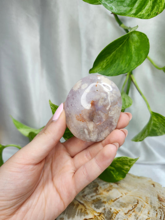 FLOWER AGATE PALM STONE