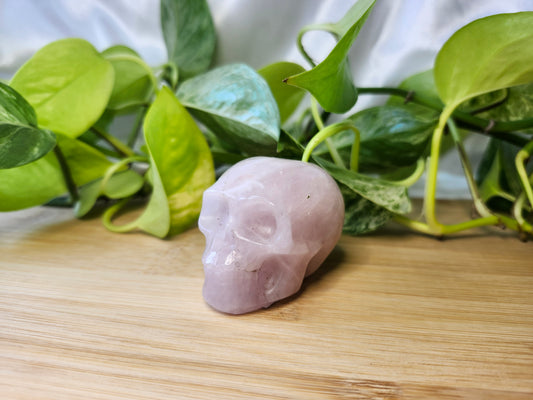 ROSE QUARTZ SKULL