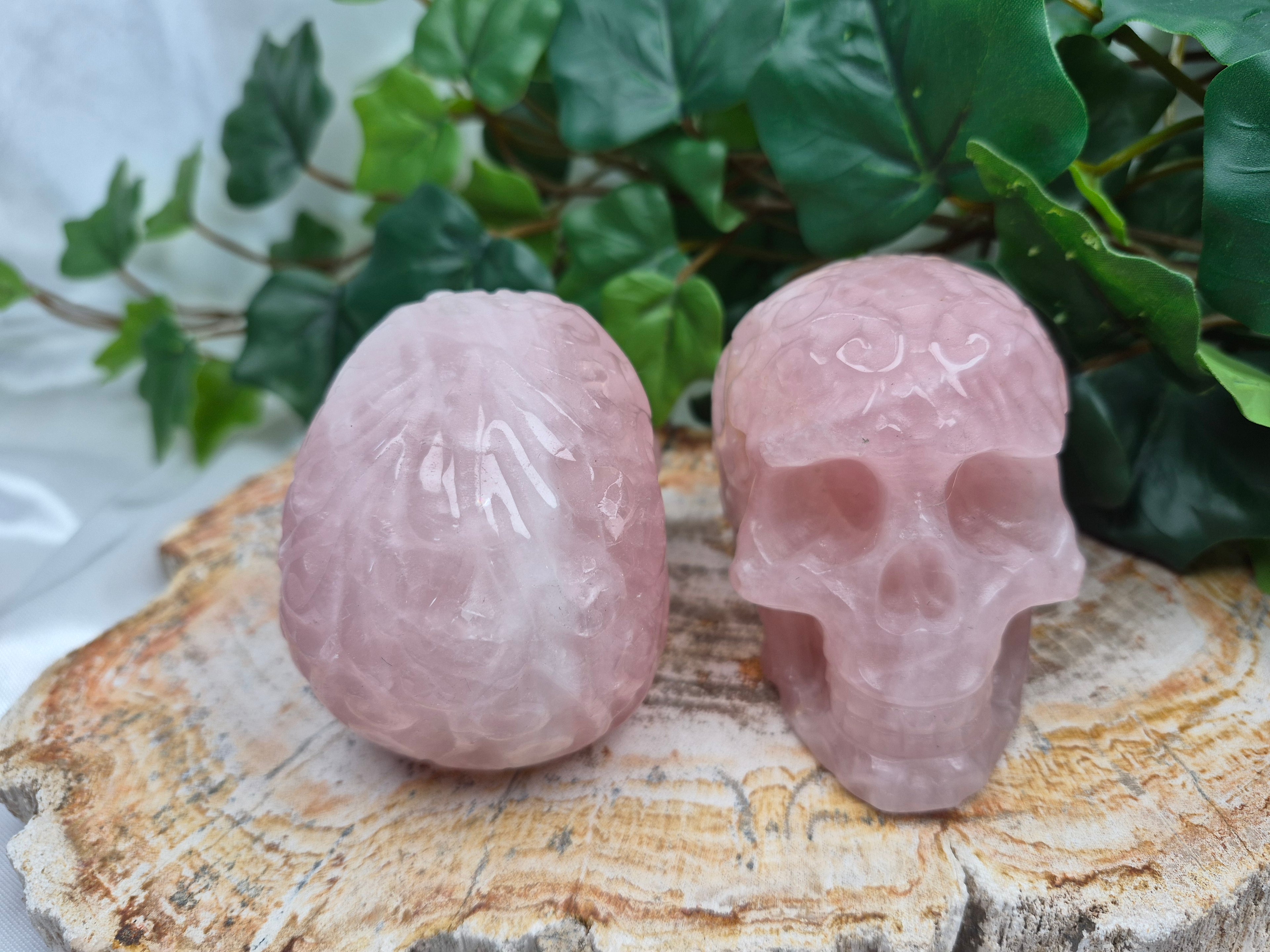 ROSE QUARTZ SKULL