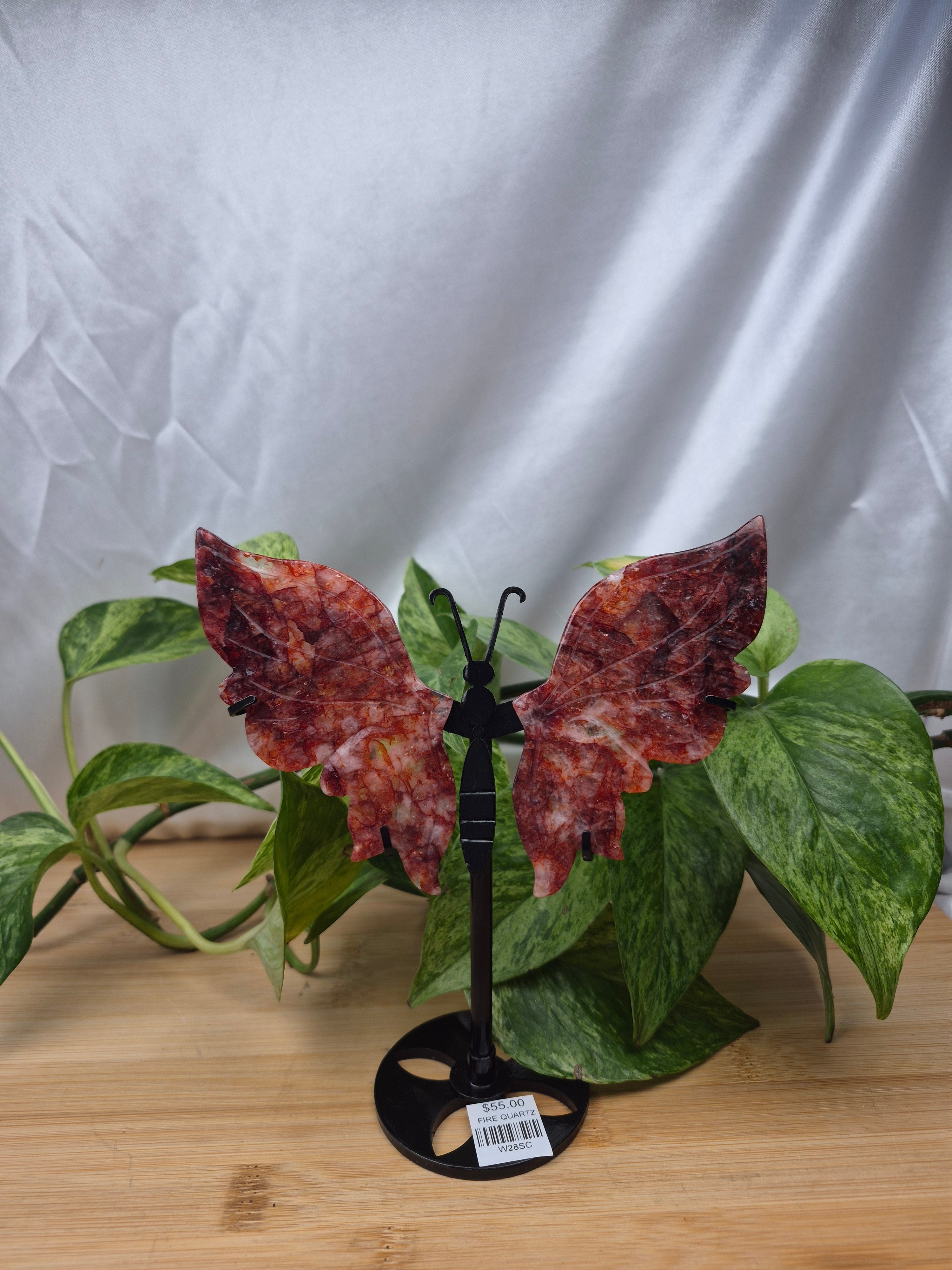 FIRE QUARTZ BUTTERFLY WINGS