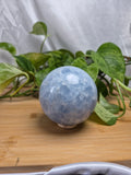 BLUE CALCITE SPHERE