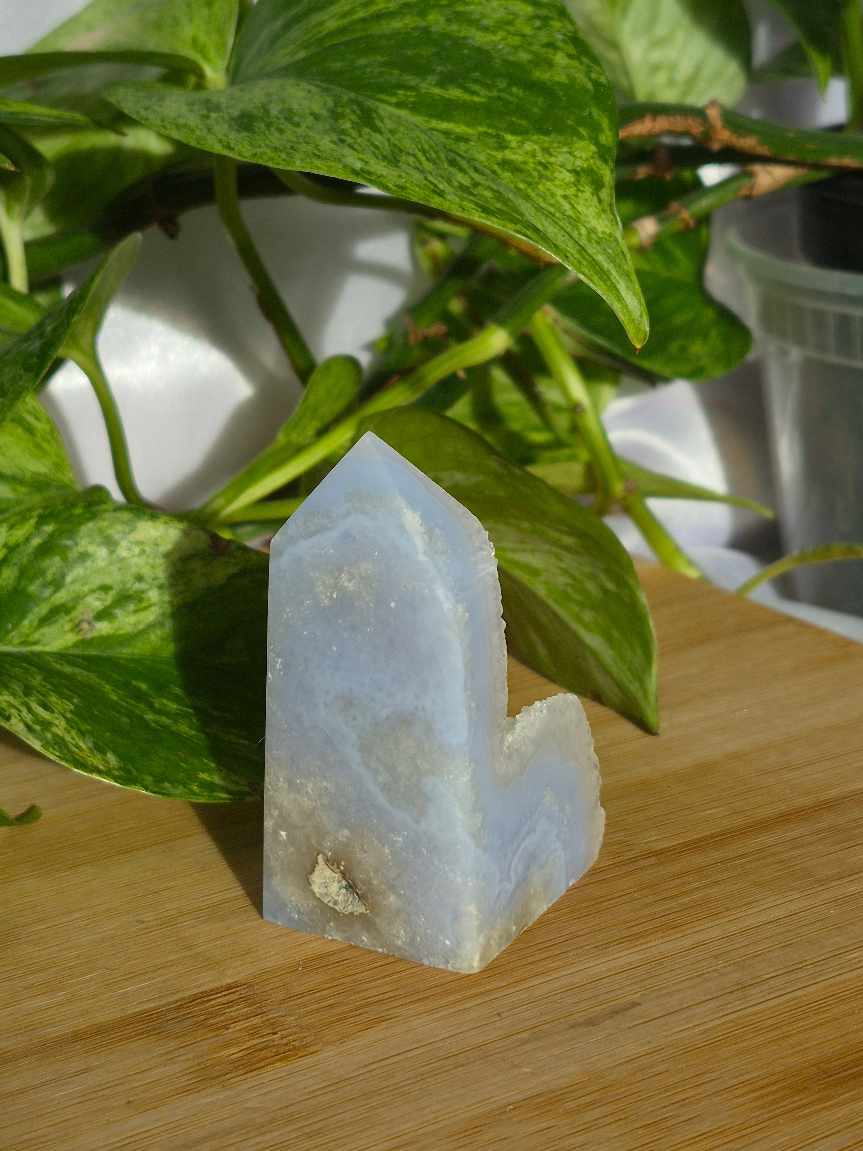 BLUE LACE AGATE TOWER