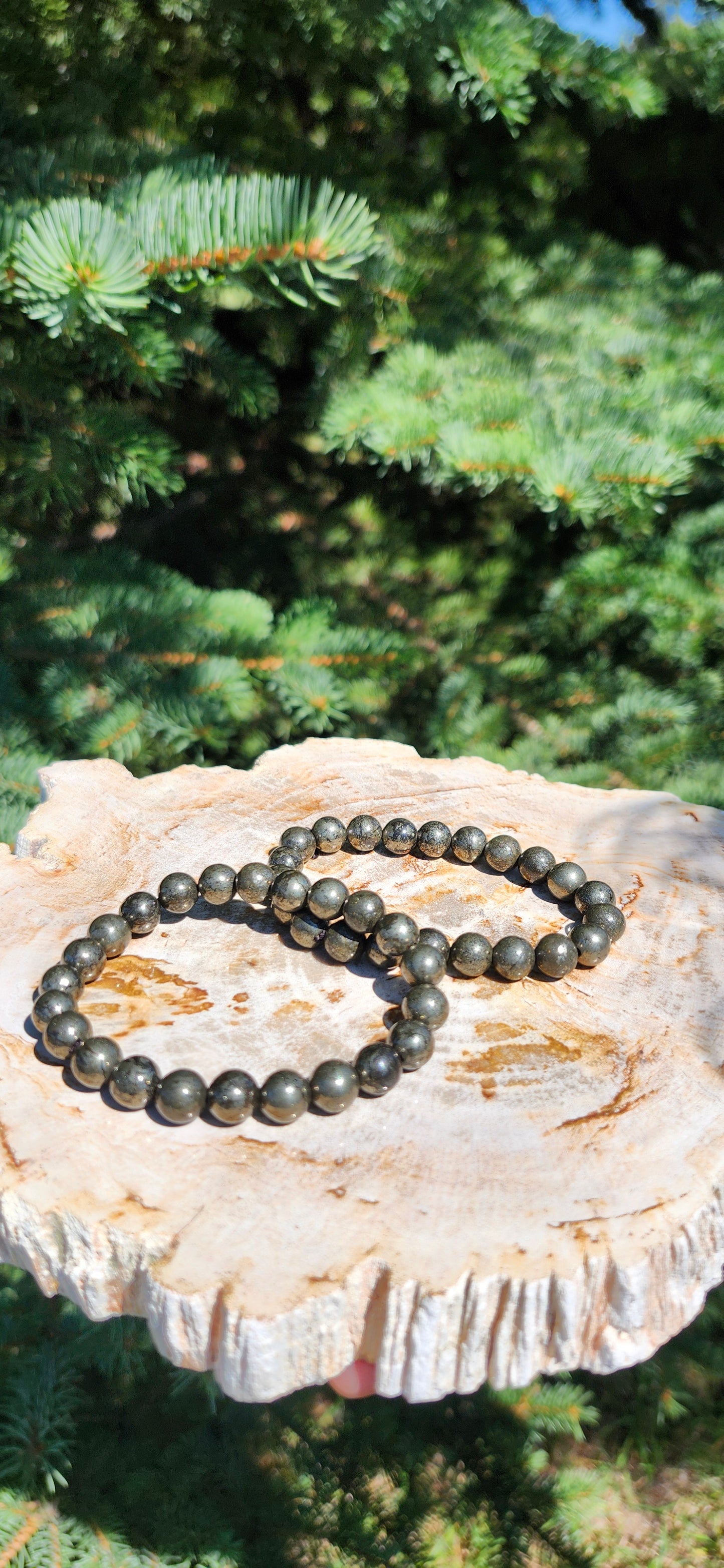 8mm PYRITE BRACELET
