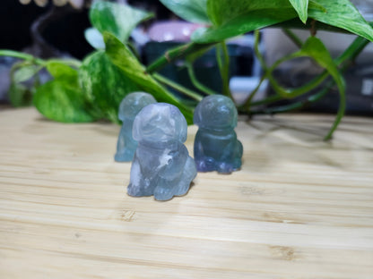 FLUORITE SITTING DOG