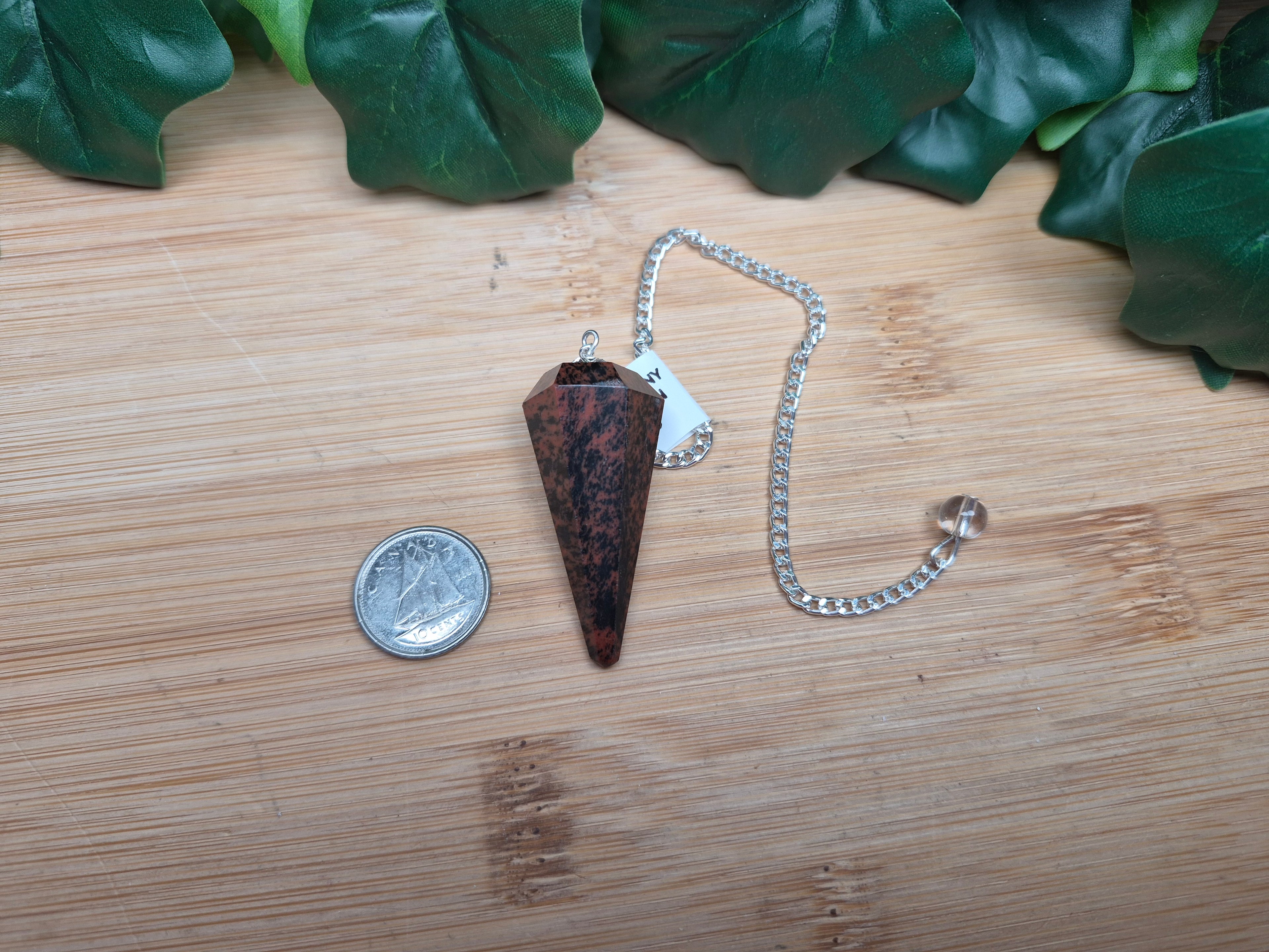 MAHOGANY OBSIDIAN PENDULUM