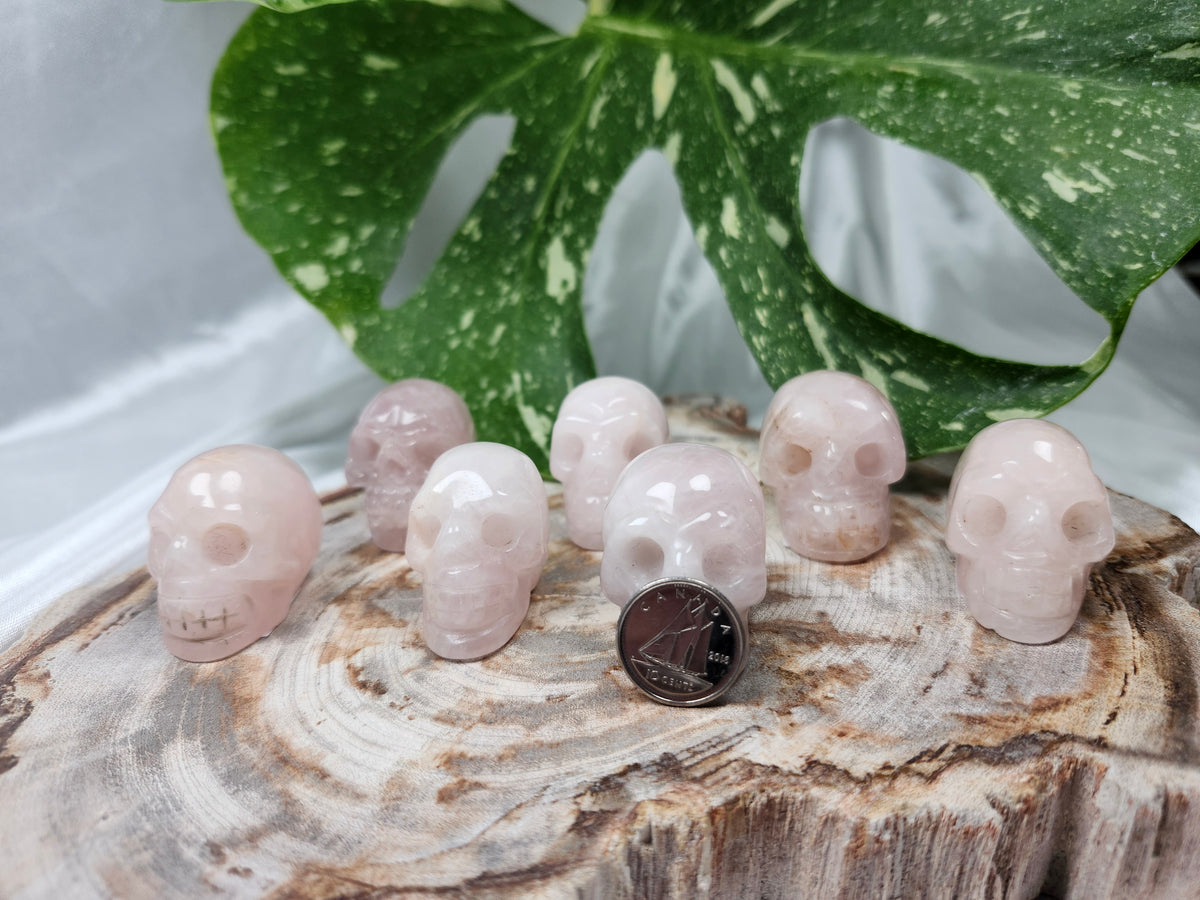 ROSE QUARTZ SKULL
