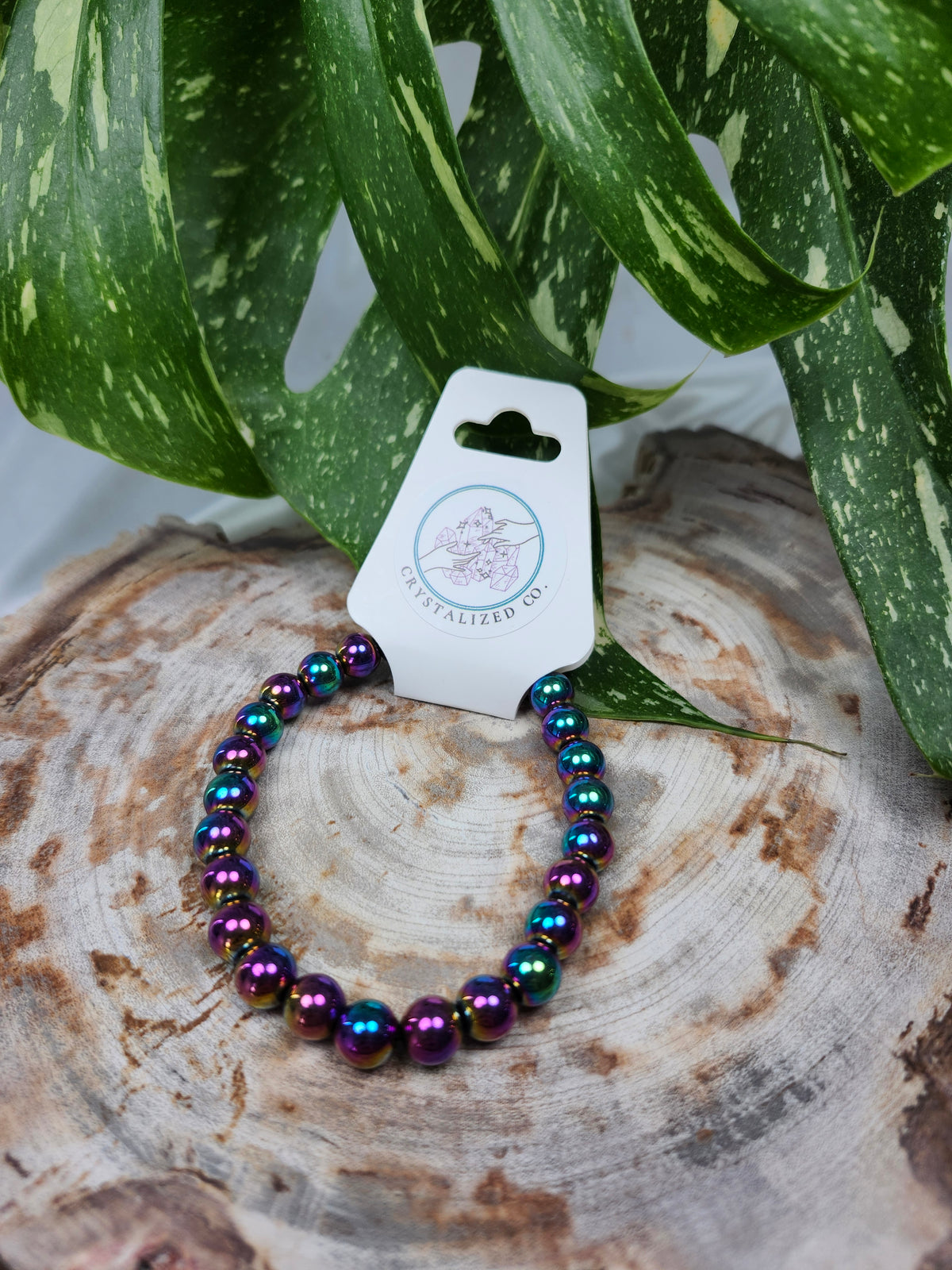 8mm HEMATITE AURA BRACELET