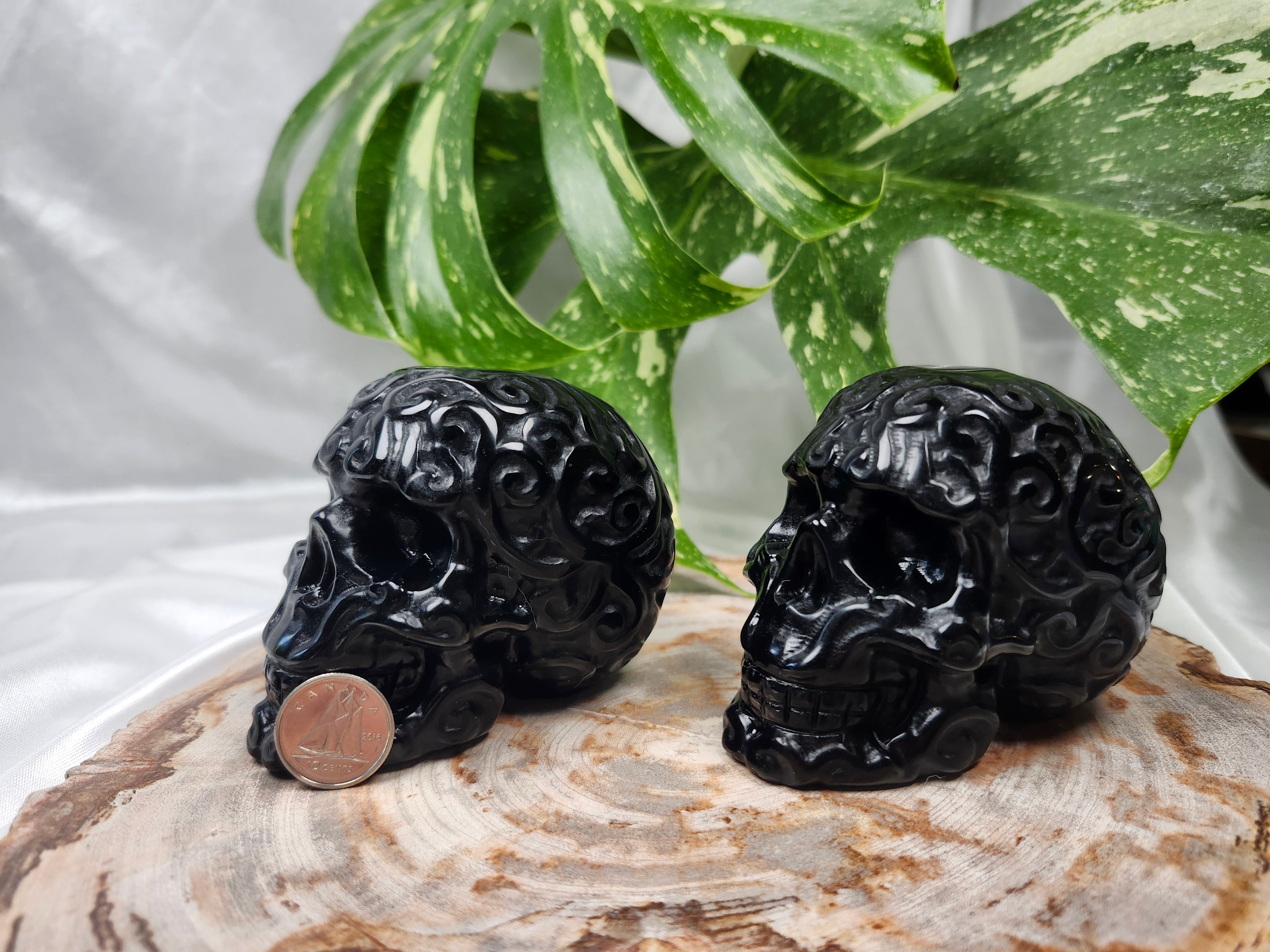 OBSIDIAN SKULL LG