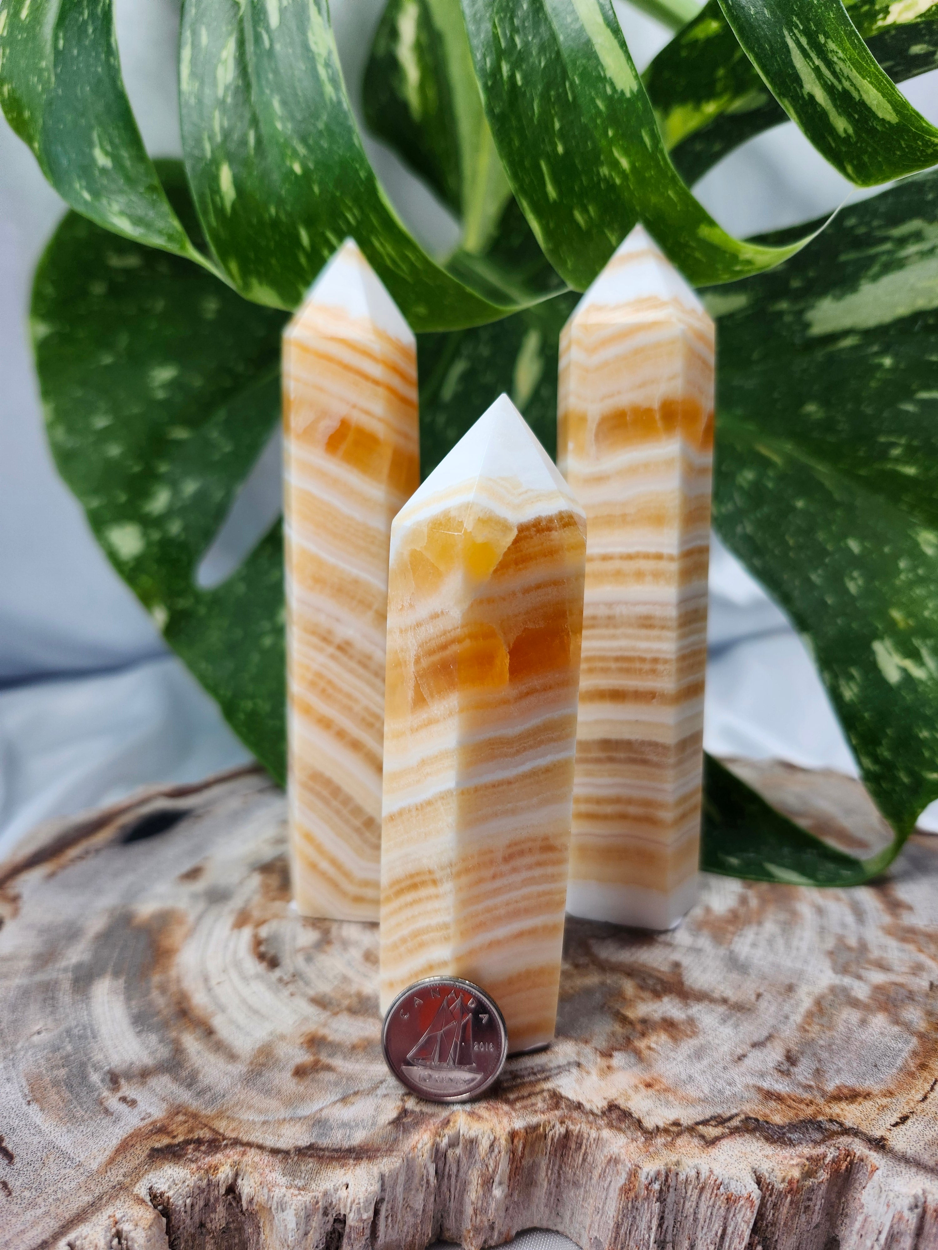 ORANGE CALCITE TOWER