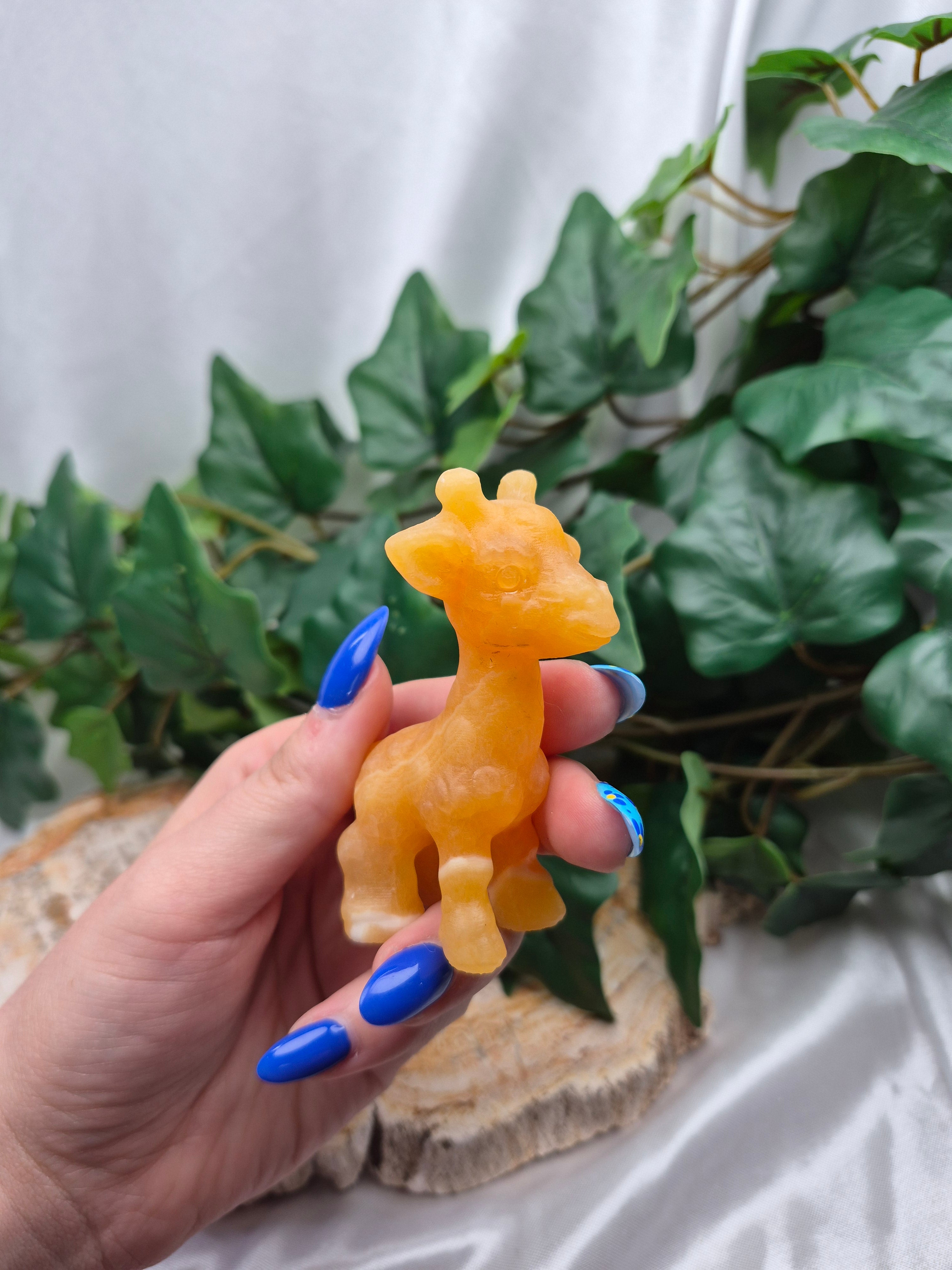 ORANGE CALCITE  GIRAFFE