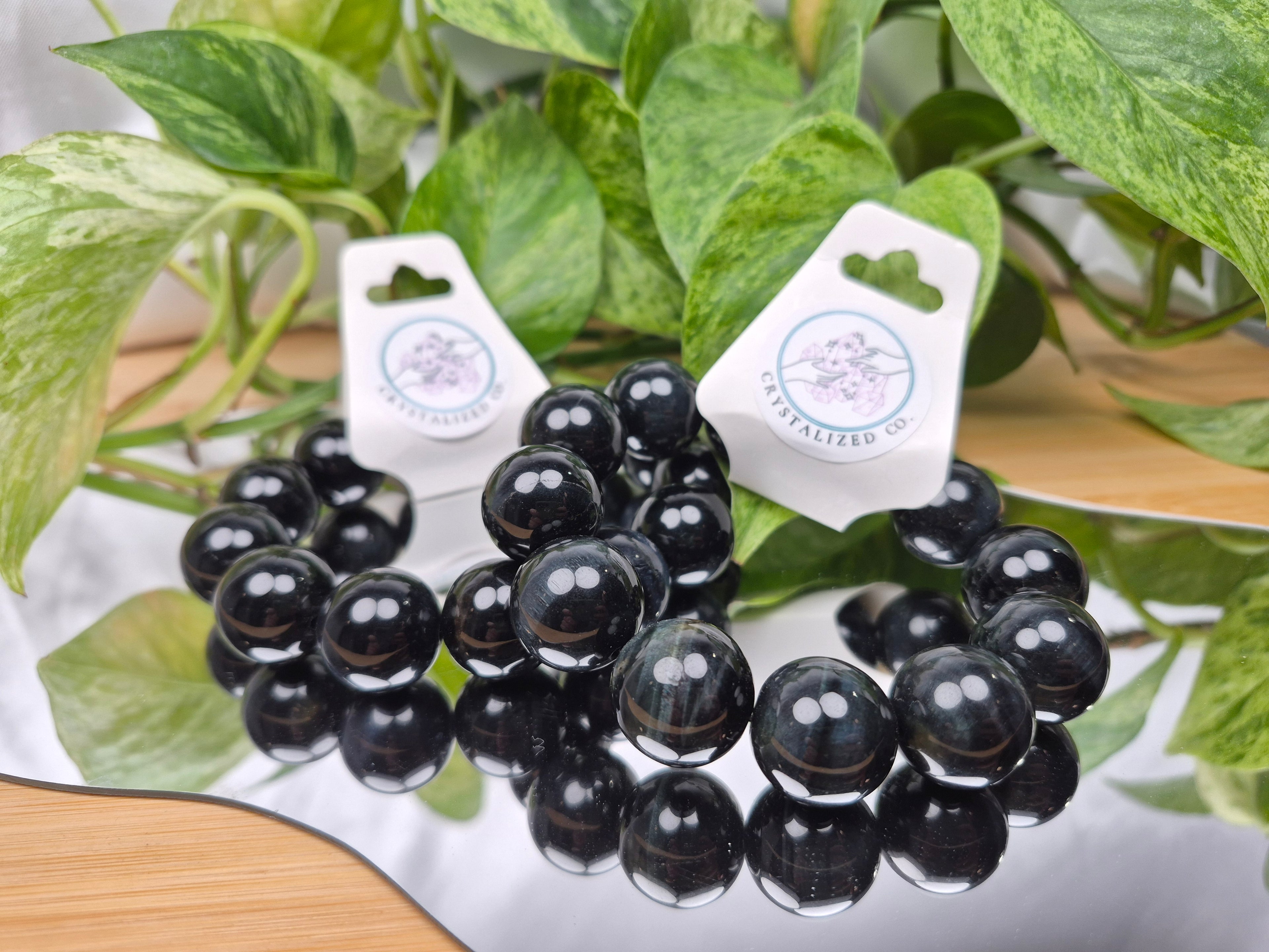 18mm BLUE TIGERS EYE BRACELET