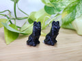 OBSIDIAN SITTING SHEPHERD DOG