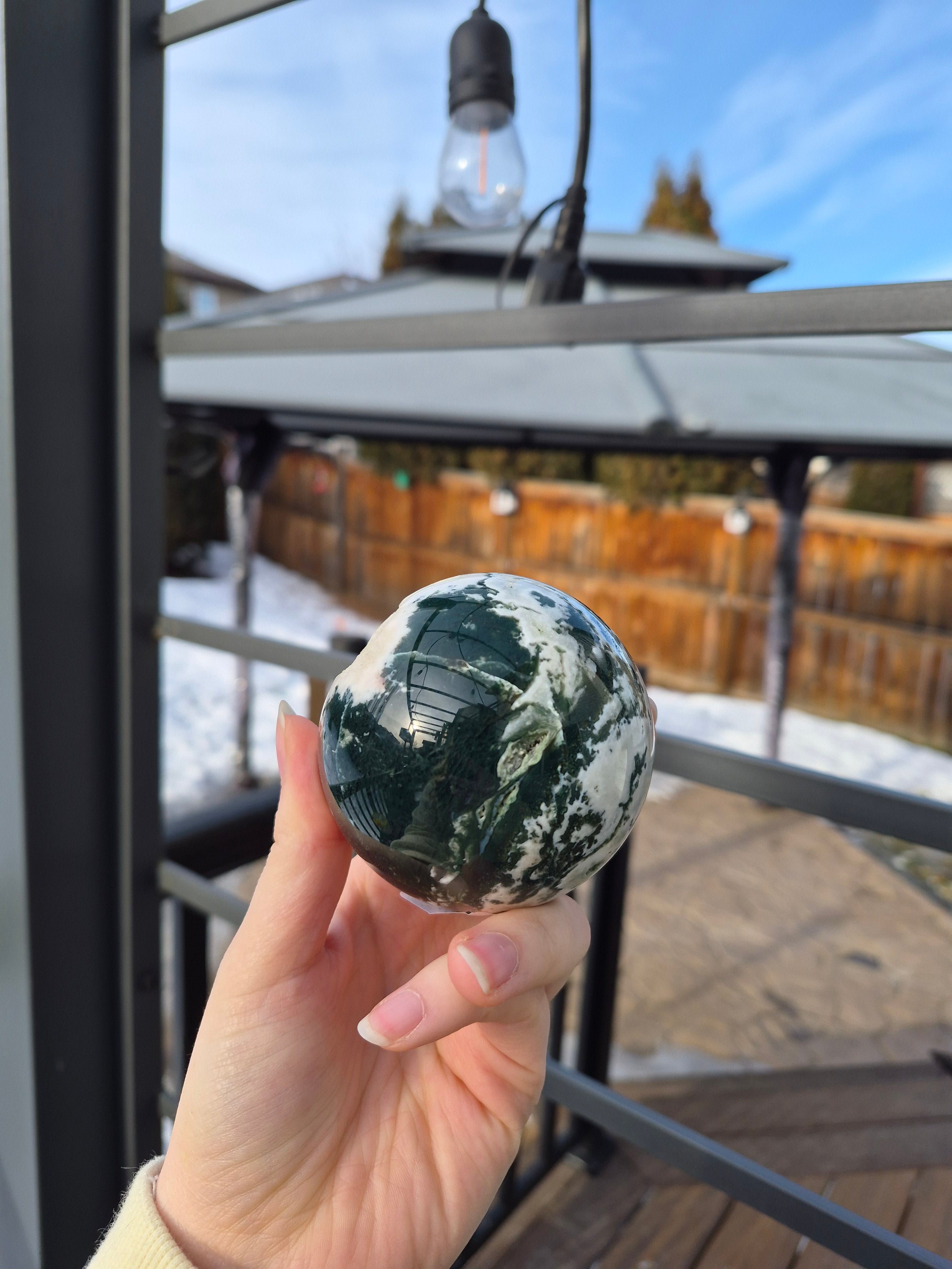TREE AGATE SPHERE