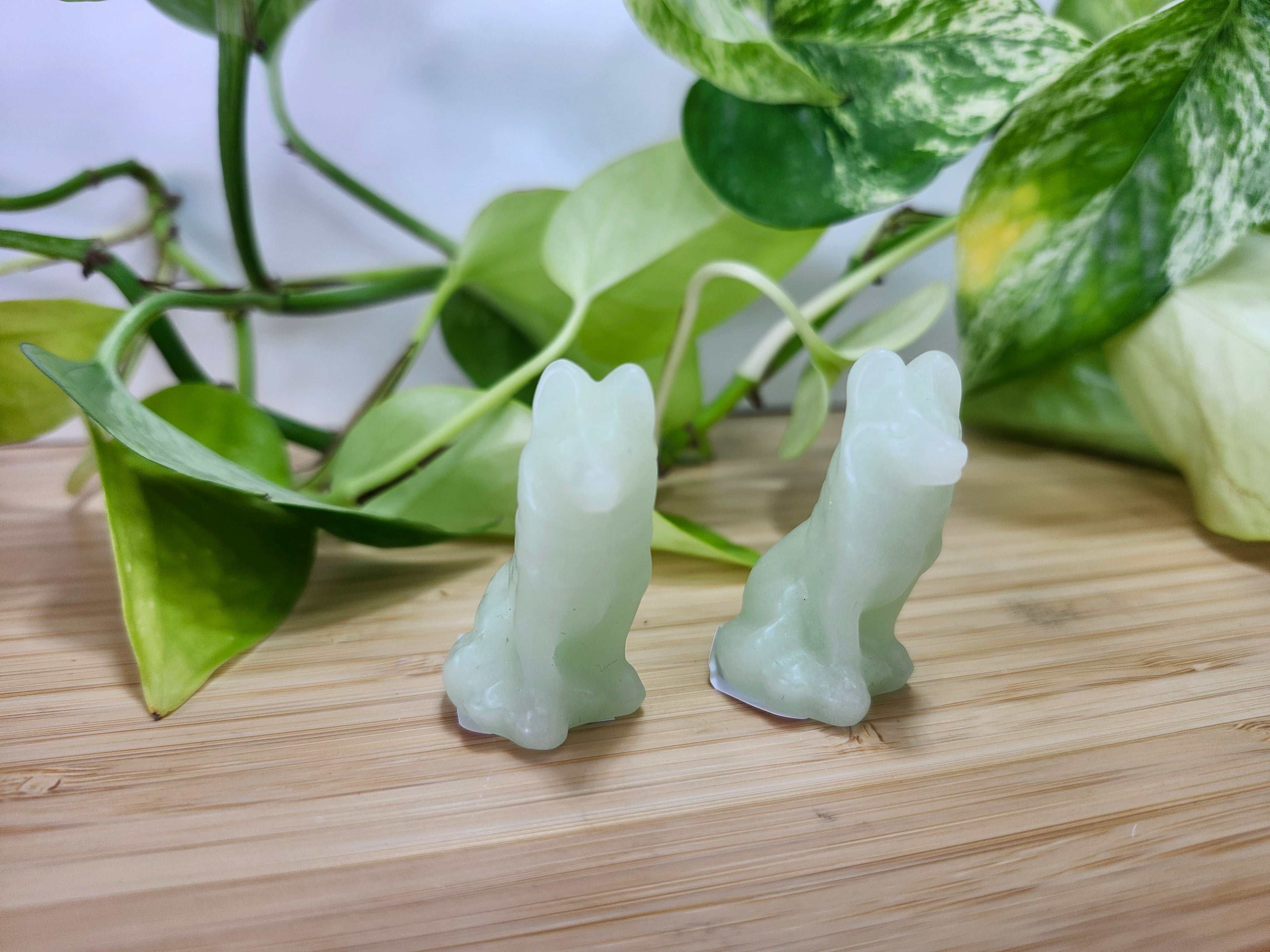 GLOW STONE SITTING SHEPHERD DOG