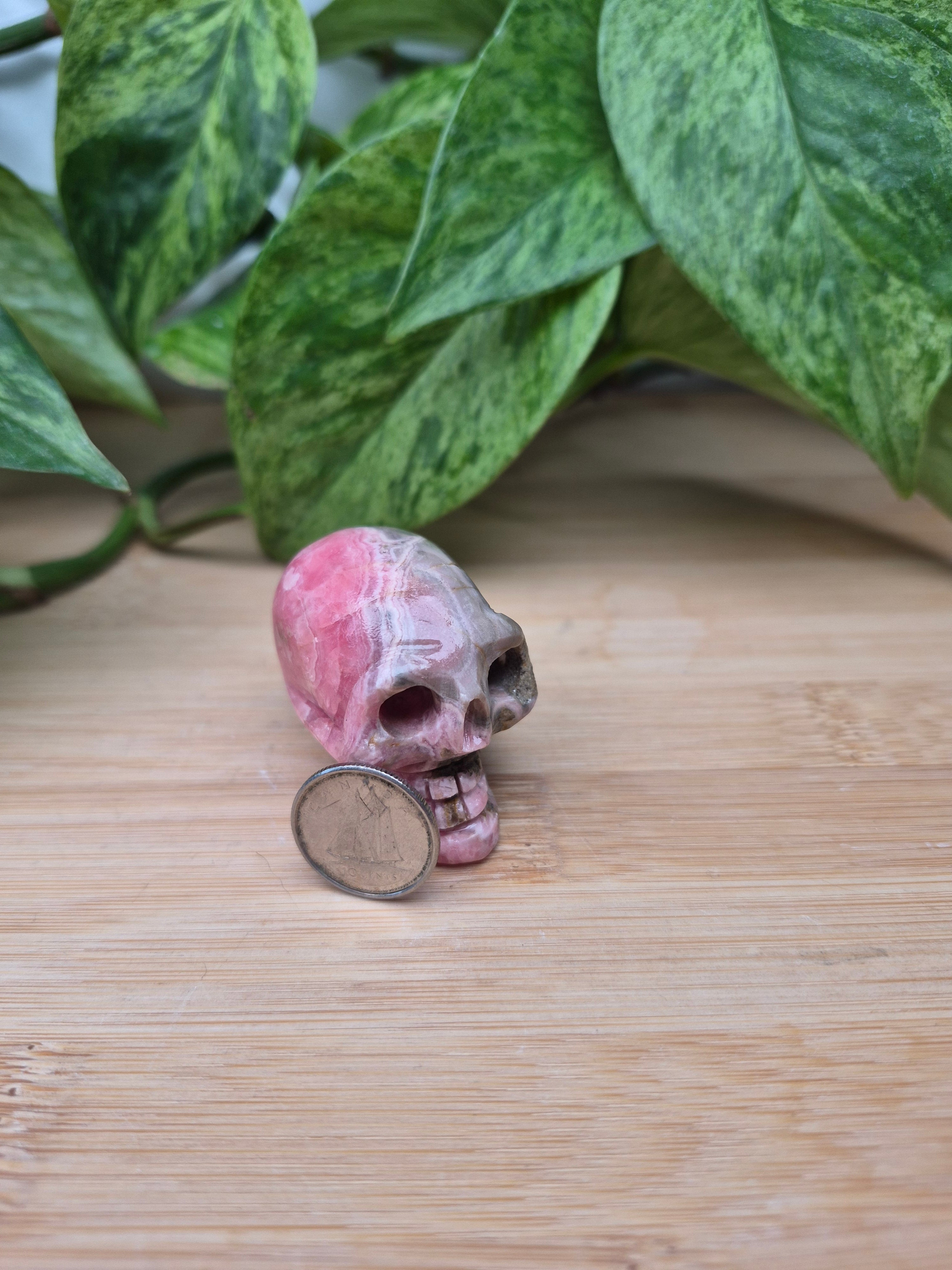 RHODOCHROSITE SKULL