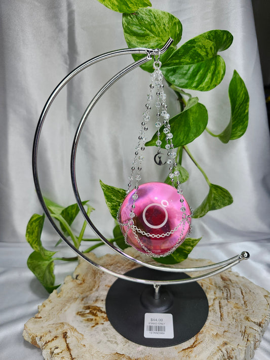 SILVER SPHERE STAND DOUBLE MOON
