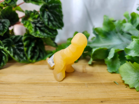 ORANGE CALCITE DICK-A-SAURUS