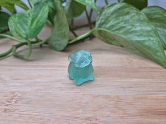 FLUORITE PUG DOG